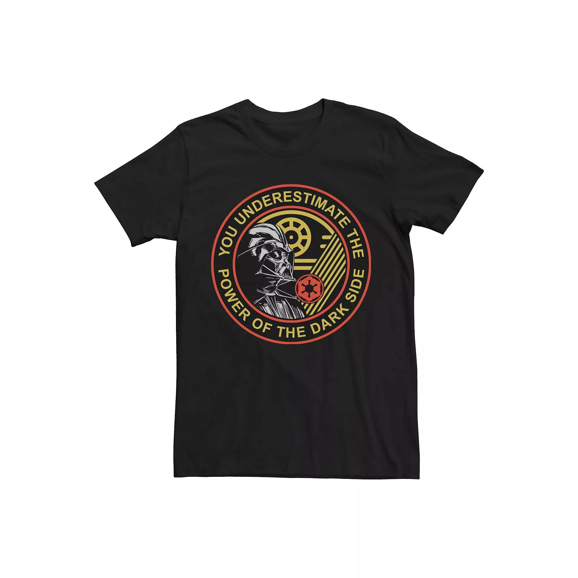 Men's Star Wars Darth Vader Dark Side Circle Logo Graphic Tee, Size: XXL, Black Product Image