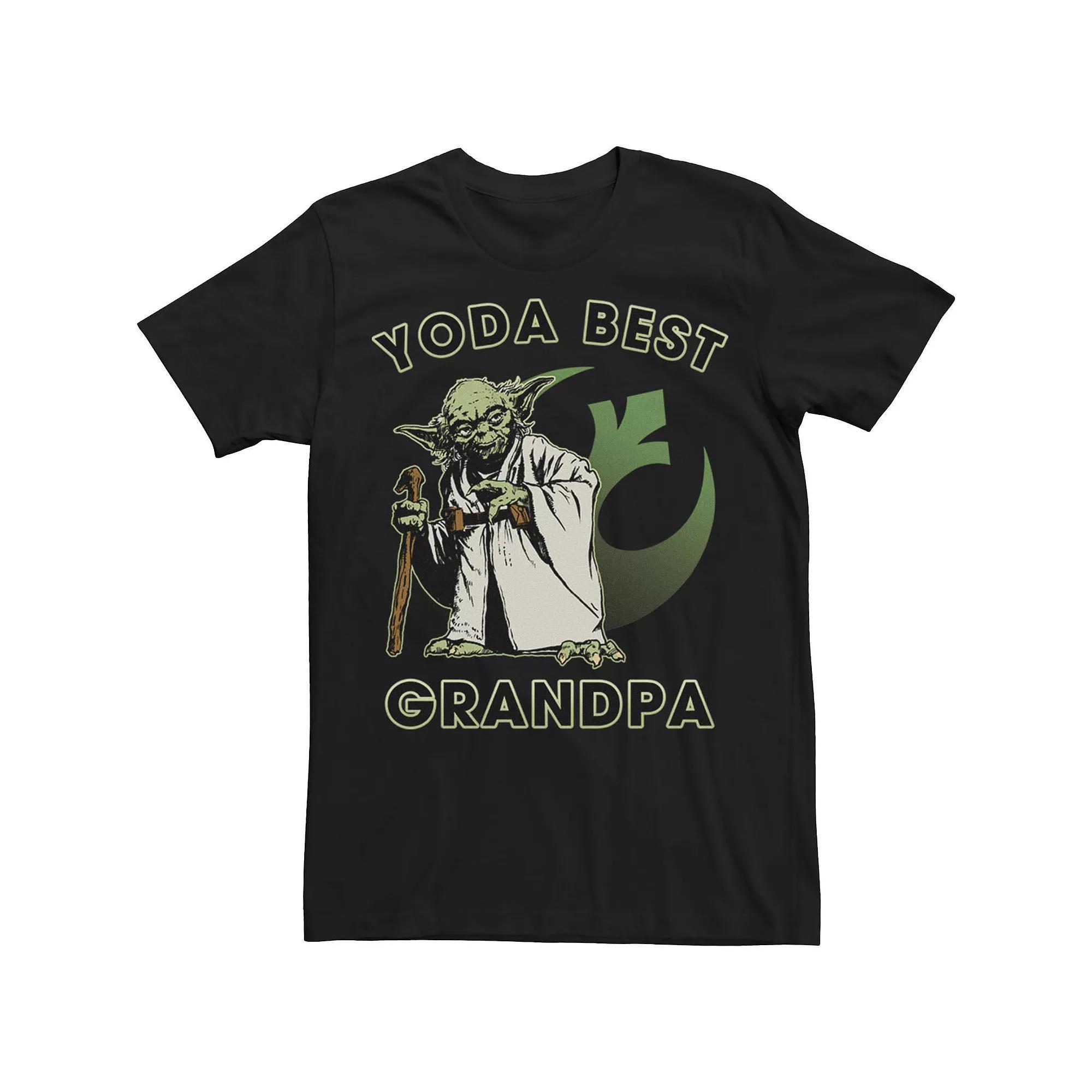 Big & Tall Star Wars Yoda Best Uncle Rebel Logo Tee, Men's, Size: 3XL, Black Product Image
