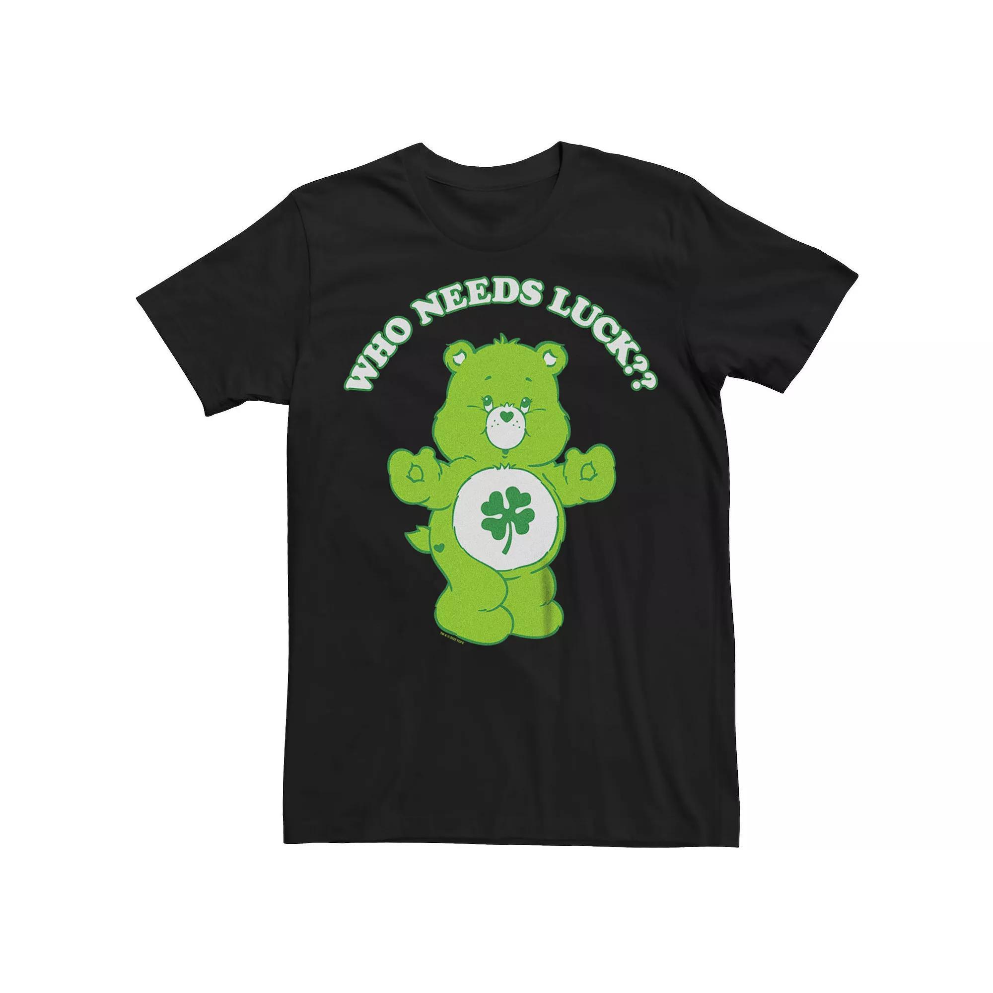 Big & Tall Care Bears Who Needs Luck Tee, Men's, Size: 5XB, Black Product Image