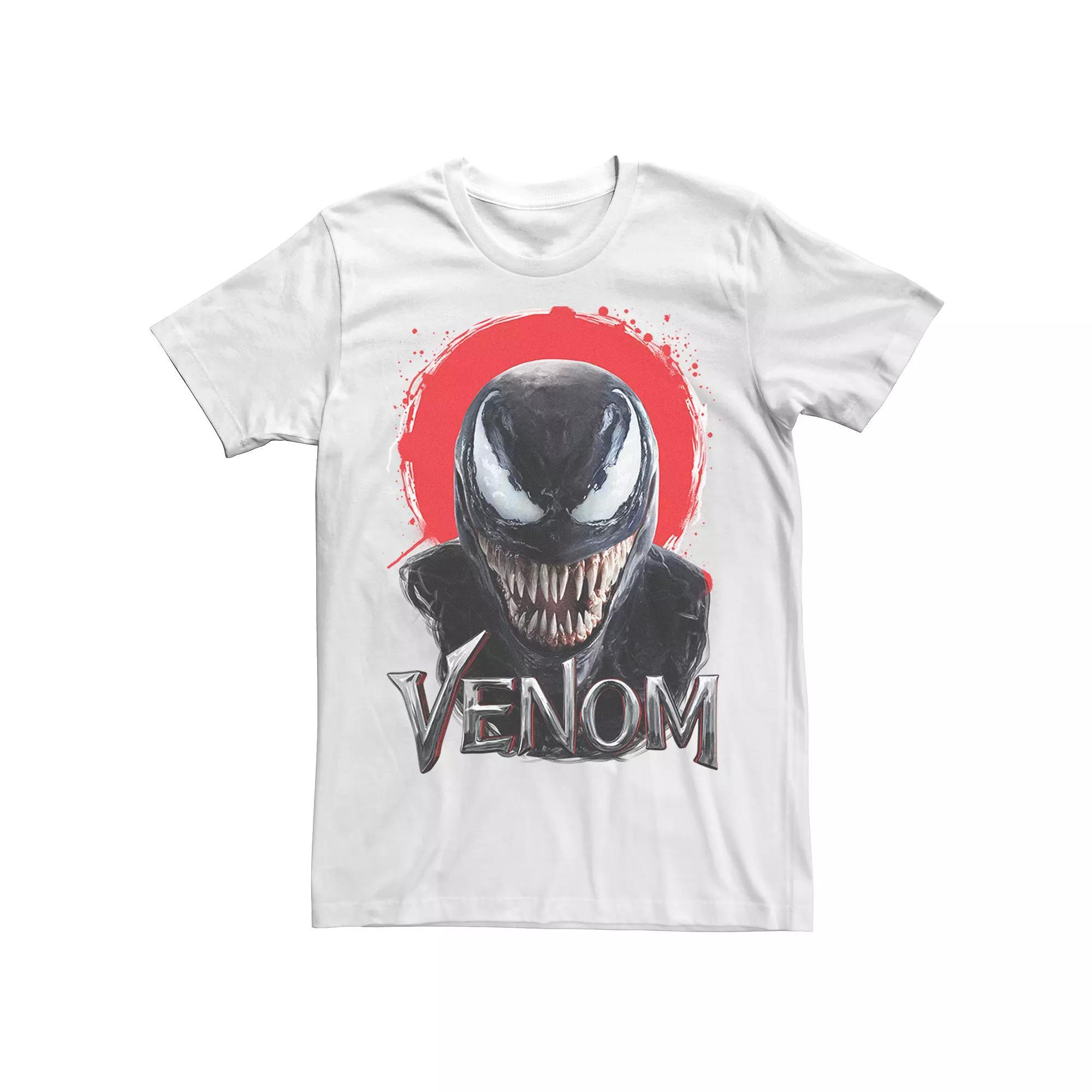 Men's Venom Red Face Paint Tee, Size: Large, White Product Image