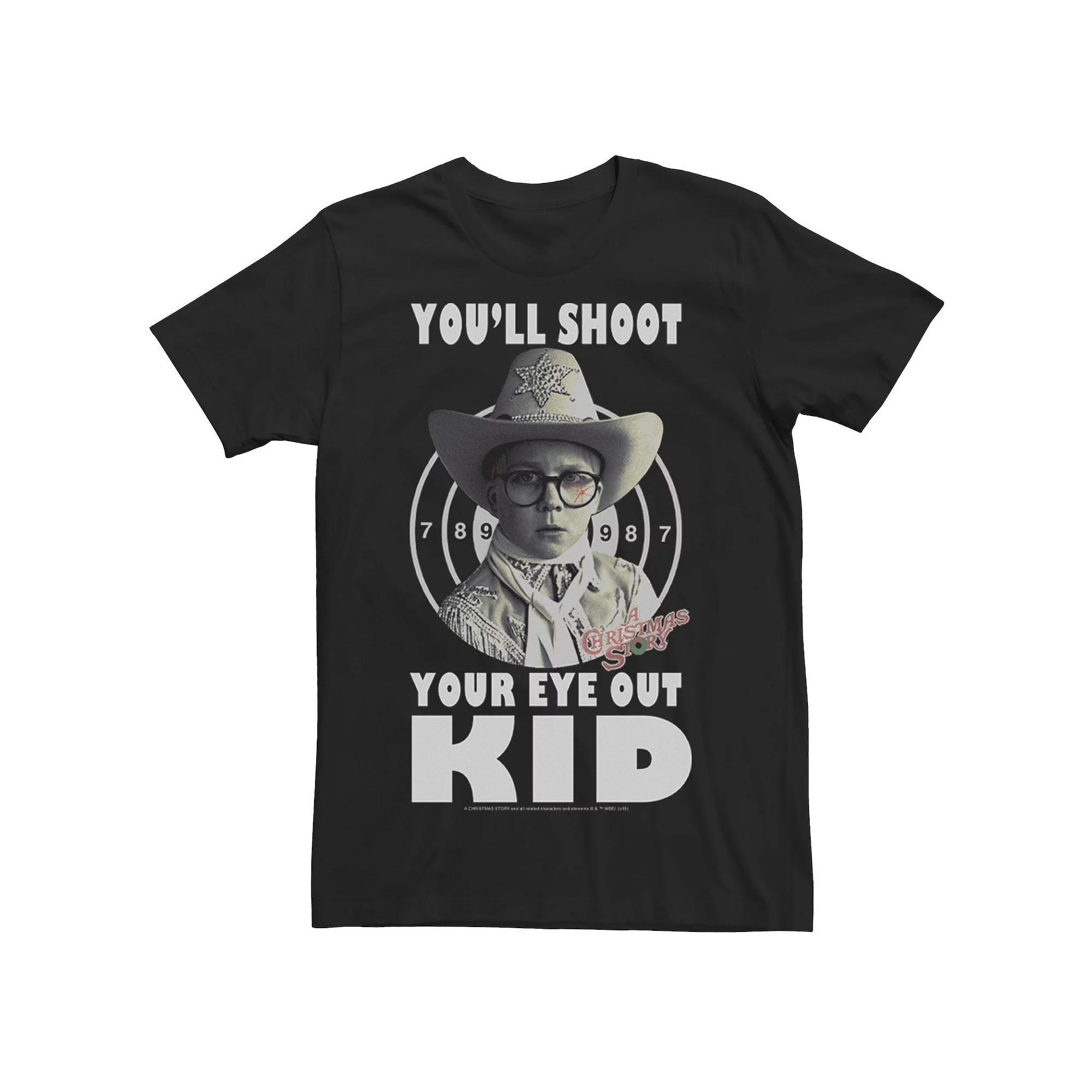 Men's Christmas Story Careful Ralphie Tee, Size: XL, Black Product Image