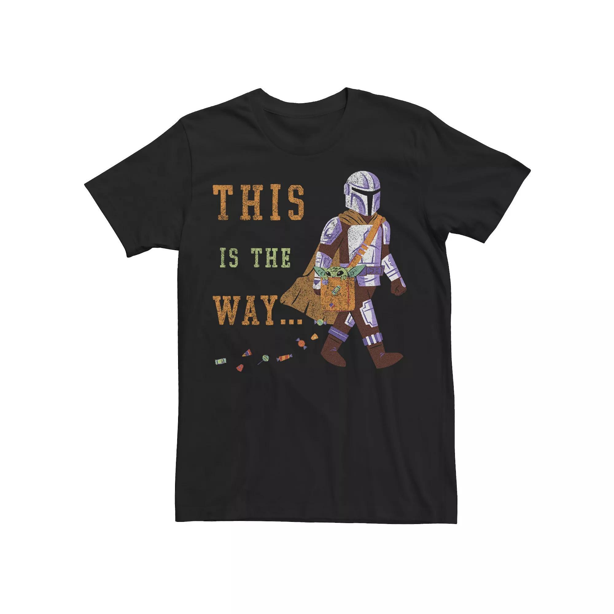 Men's Star Wars The Mandalorian This Is The Way Trick Or Treat Tee, Boy's, Size: XL, Black Product Image