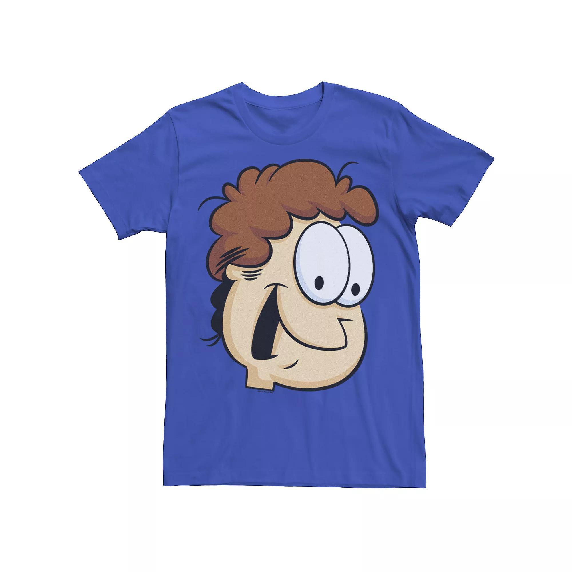 Men's Garfield Jon Big Face Tee, Size: Small, Royal Product Image