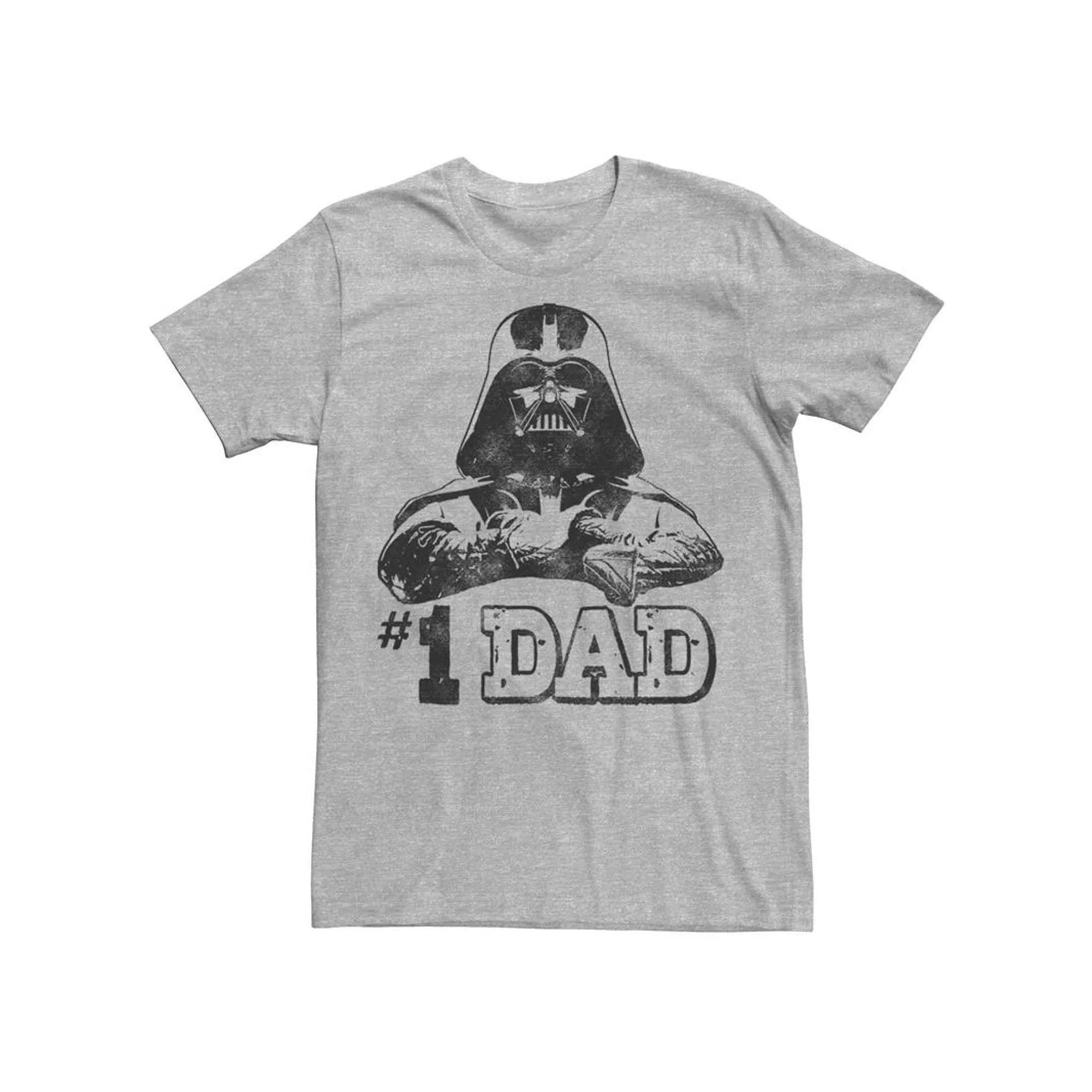Men's Star Wars Darth Vader #1 Dad Tee, Size: XXL, Athletic Grey Product Image