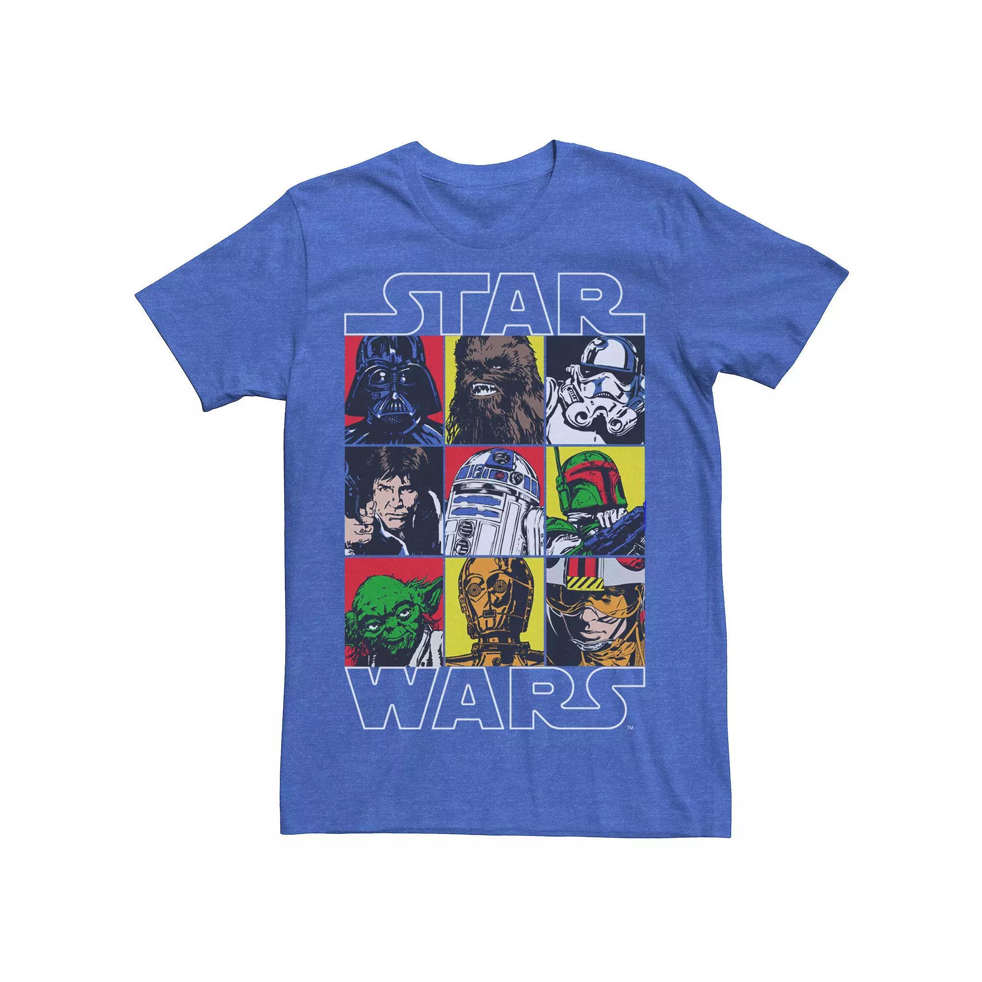 Men's Star Wars Galactic Crew Tee, Boy's, Size: XL, Royal Grey Product Image