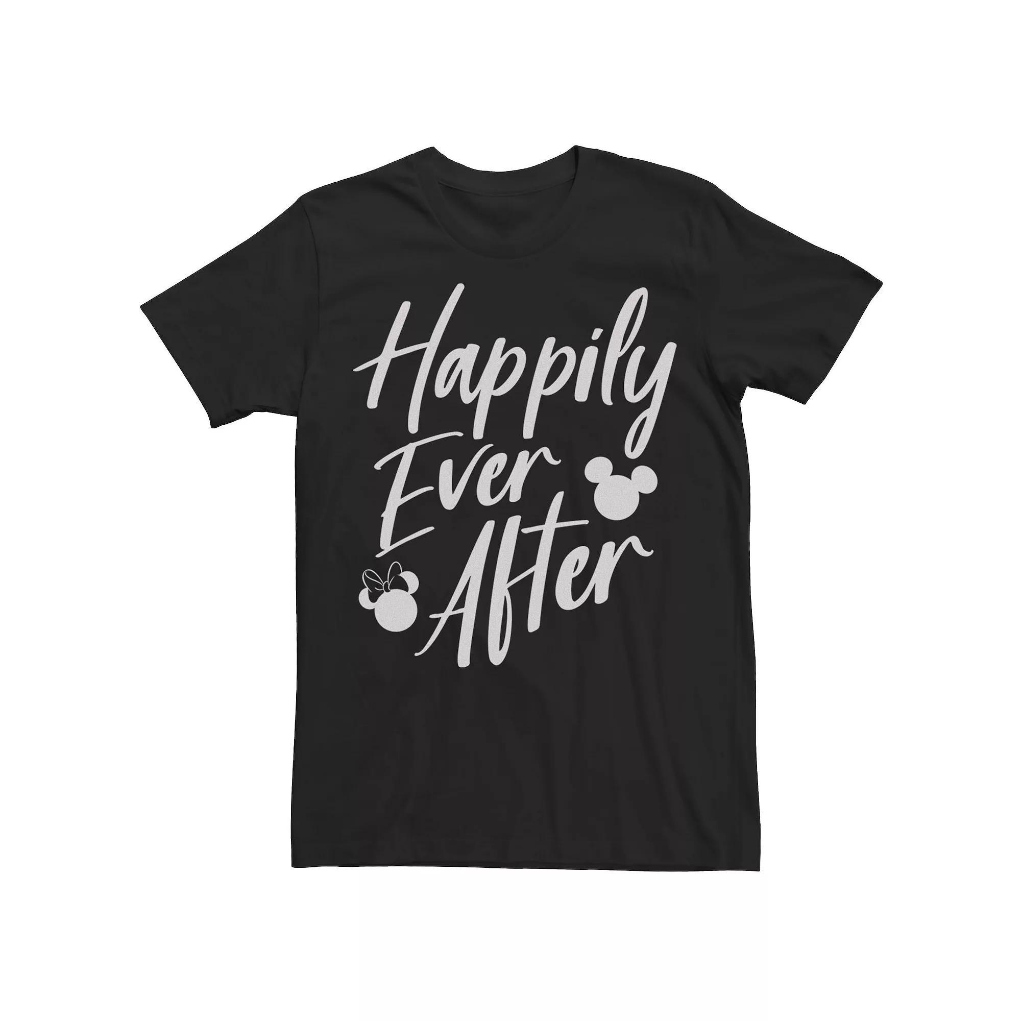 Disney's Mickey Mouse Happily Ever After Juniors' Boyfriend Tee, Girl's, Size: Medium, Black Product Image