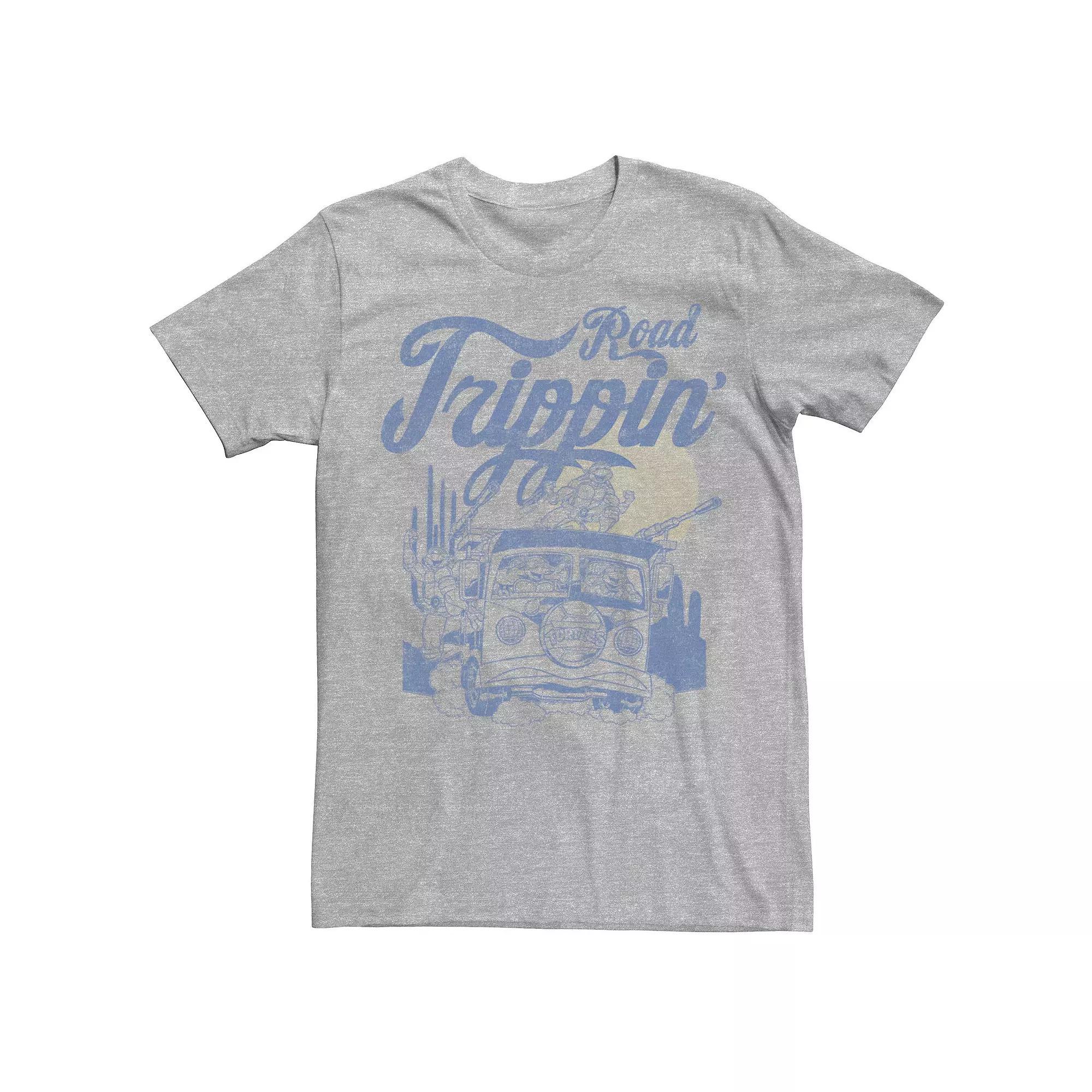 Men's Teenage Mutant Ninja Turtles Road Trippin' Tee, Size: XXL, Athletic Grey Product Image