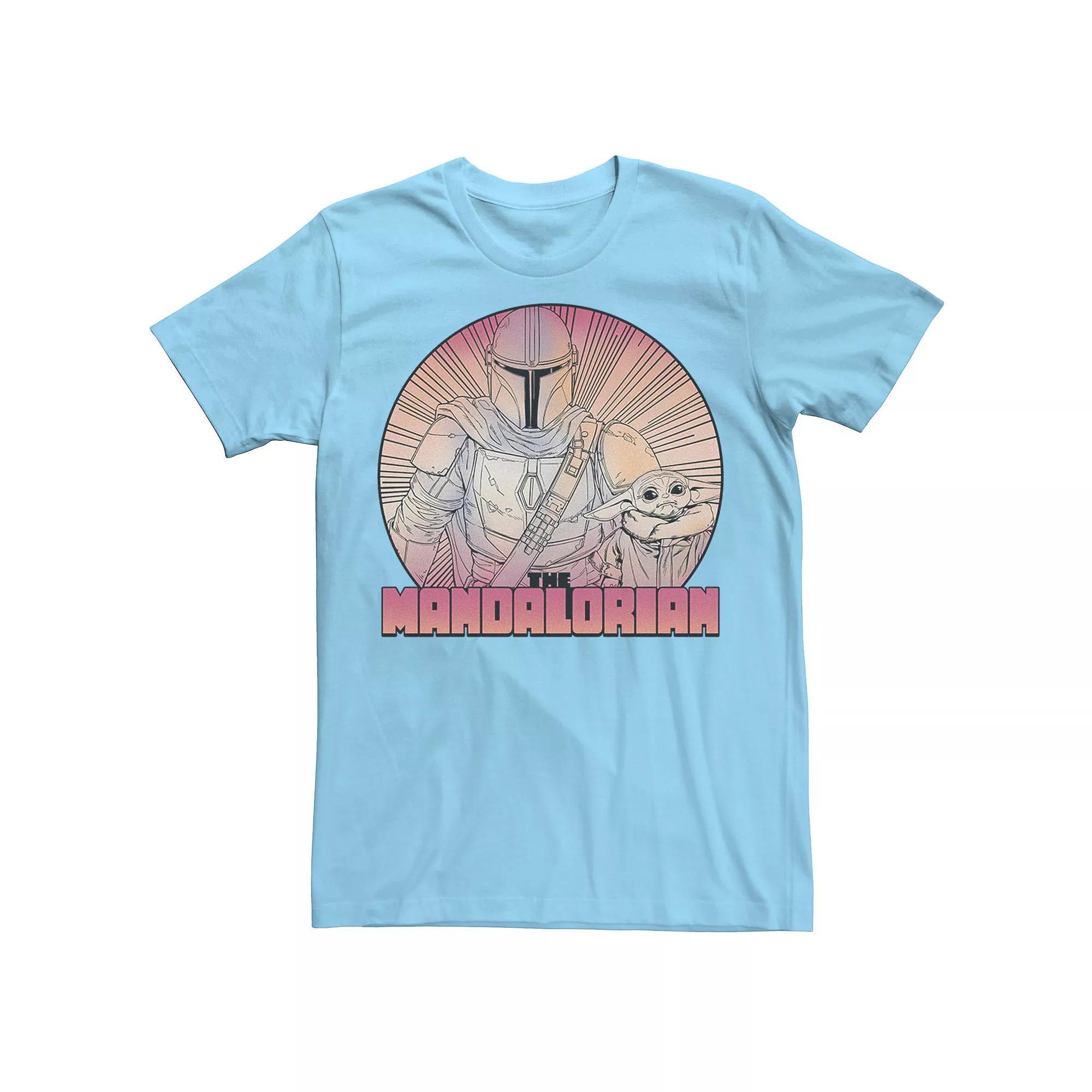 Mens Star Wars The Mandalorian The Child Gradient Line Art Tee Product Image