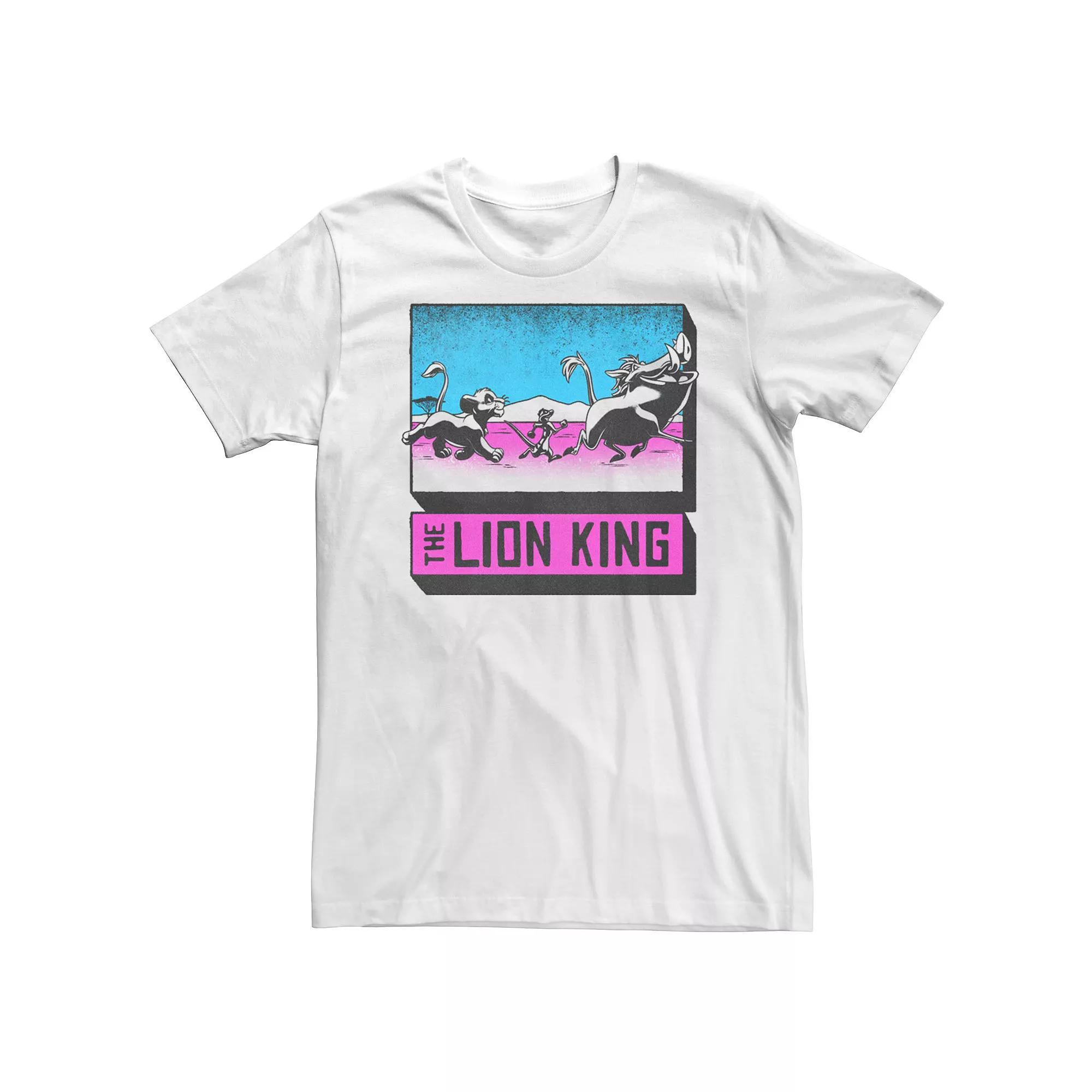 Disney's The Lion King Simba Timon And Pumba Strut Men's Tee, Size: 3XL, White Product Image