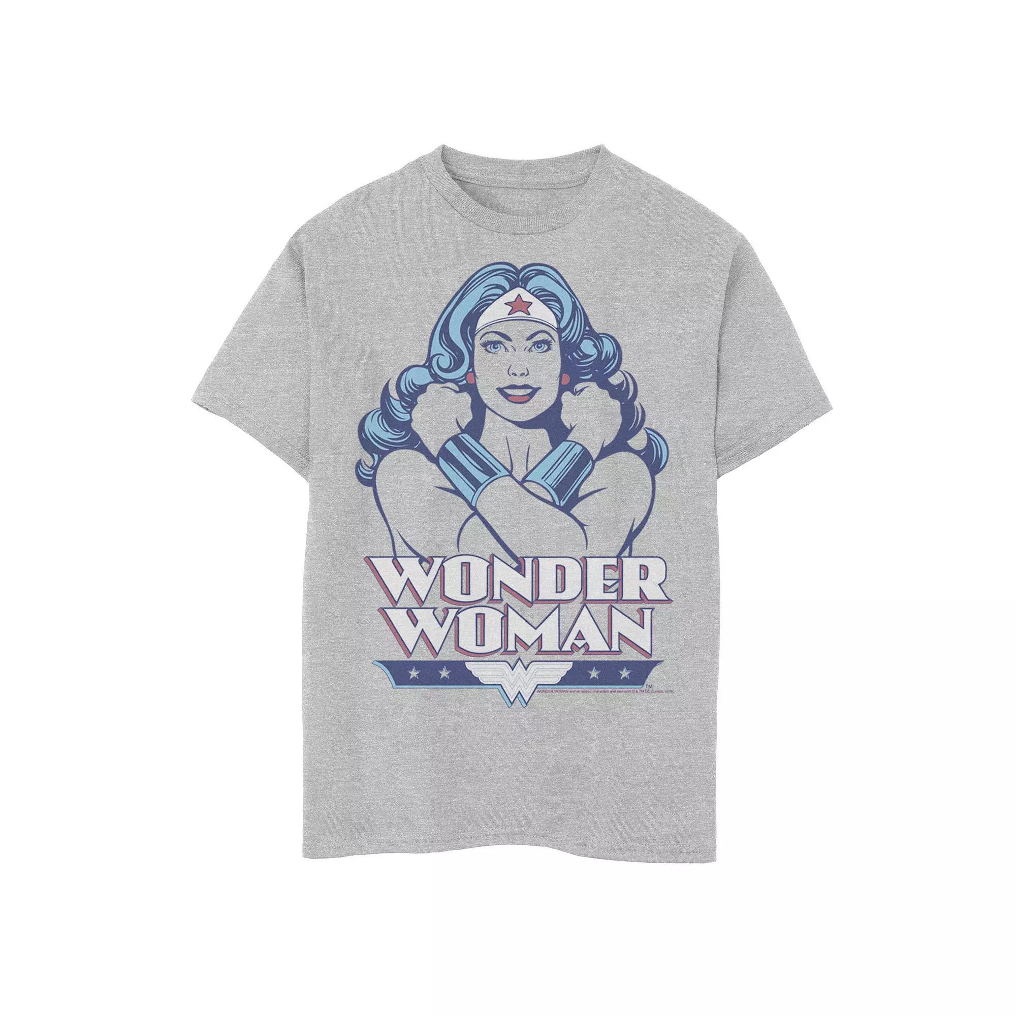 Boys 8-20 DC Comics Wonder Woman Portrait Tee, Boy's, Size: XS, Athletic Grey Product Image