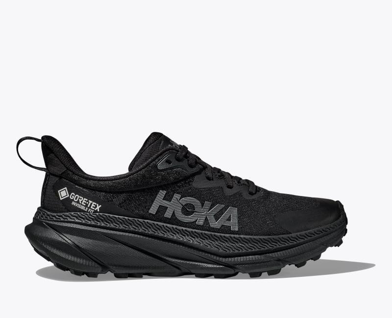 HOKA Women's Challenger 7 GTX Shoes in Black/Black, Size 6.5 Product Image