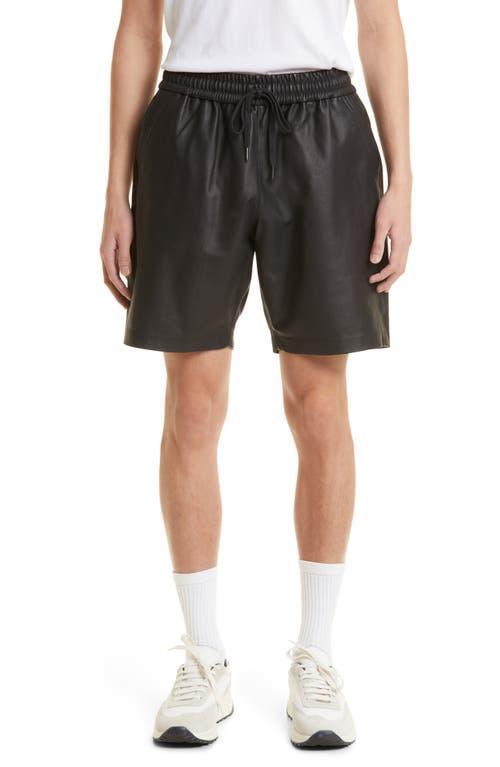 Mens Lamb Leather Drawstring Shorts Product Image