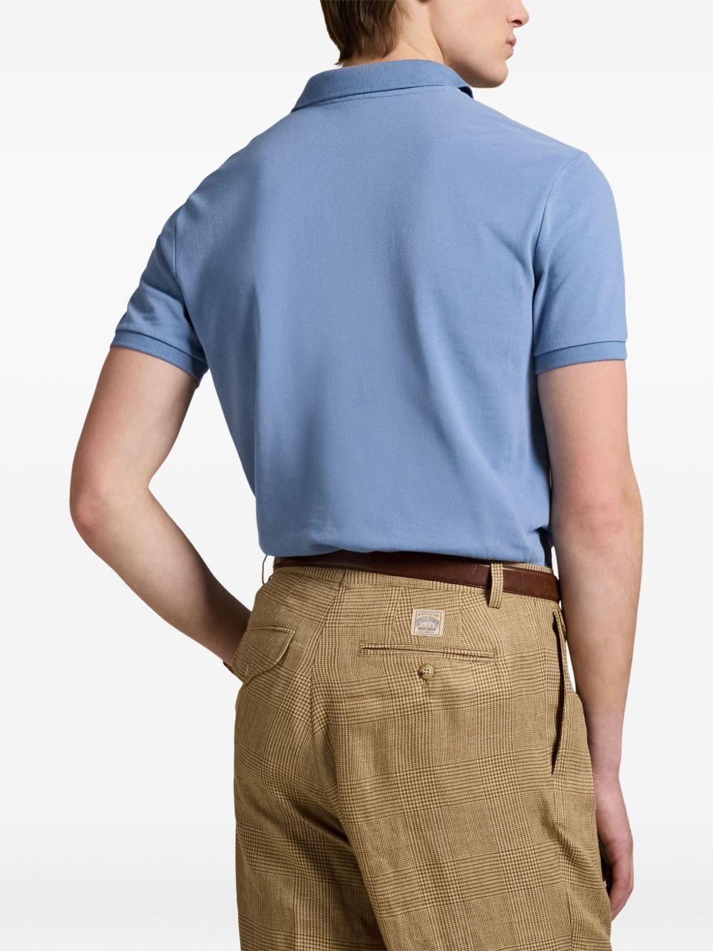 embroidered-logo polo shirt Product Image
