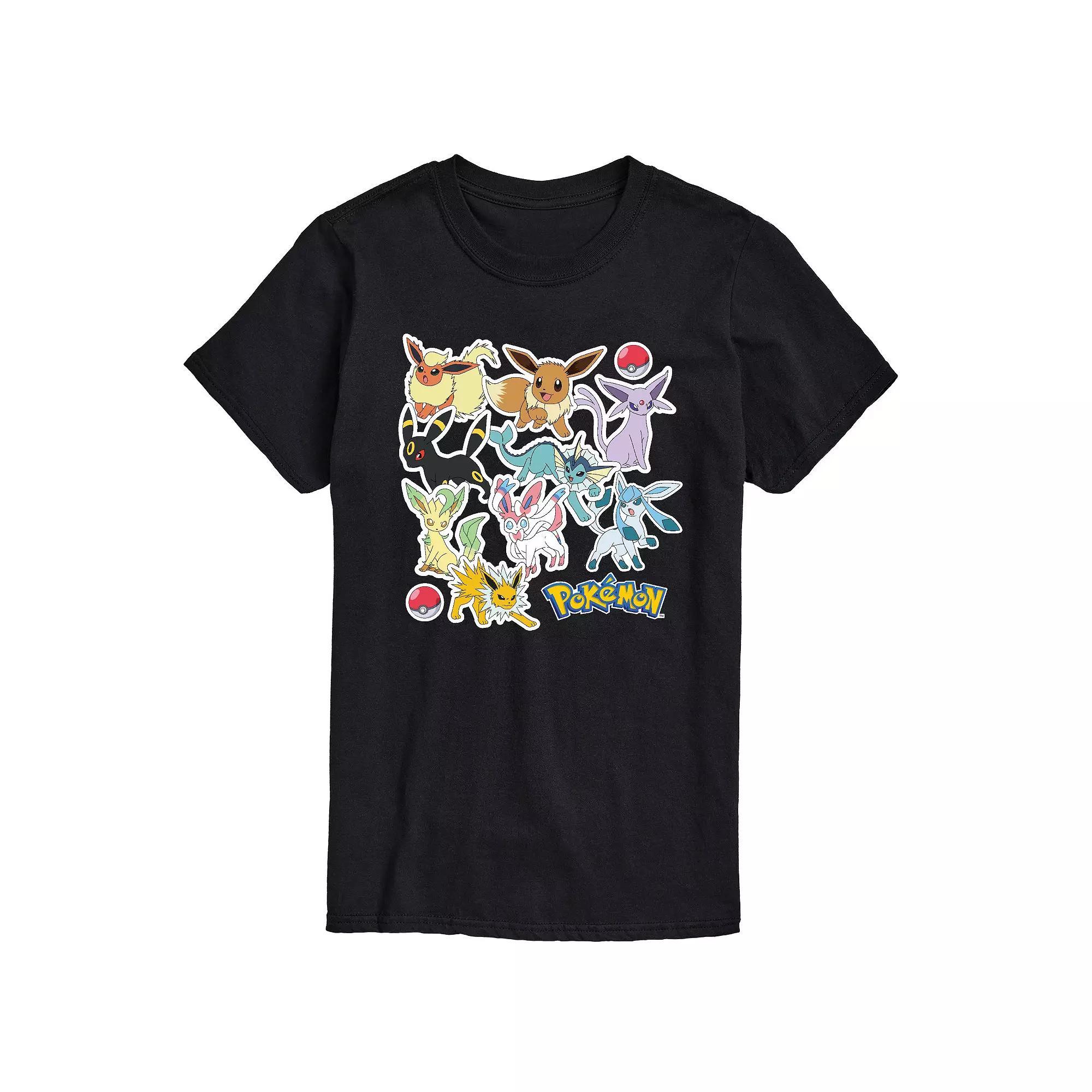 Mens Pokemon Stickers Tee Product Image