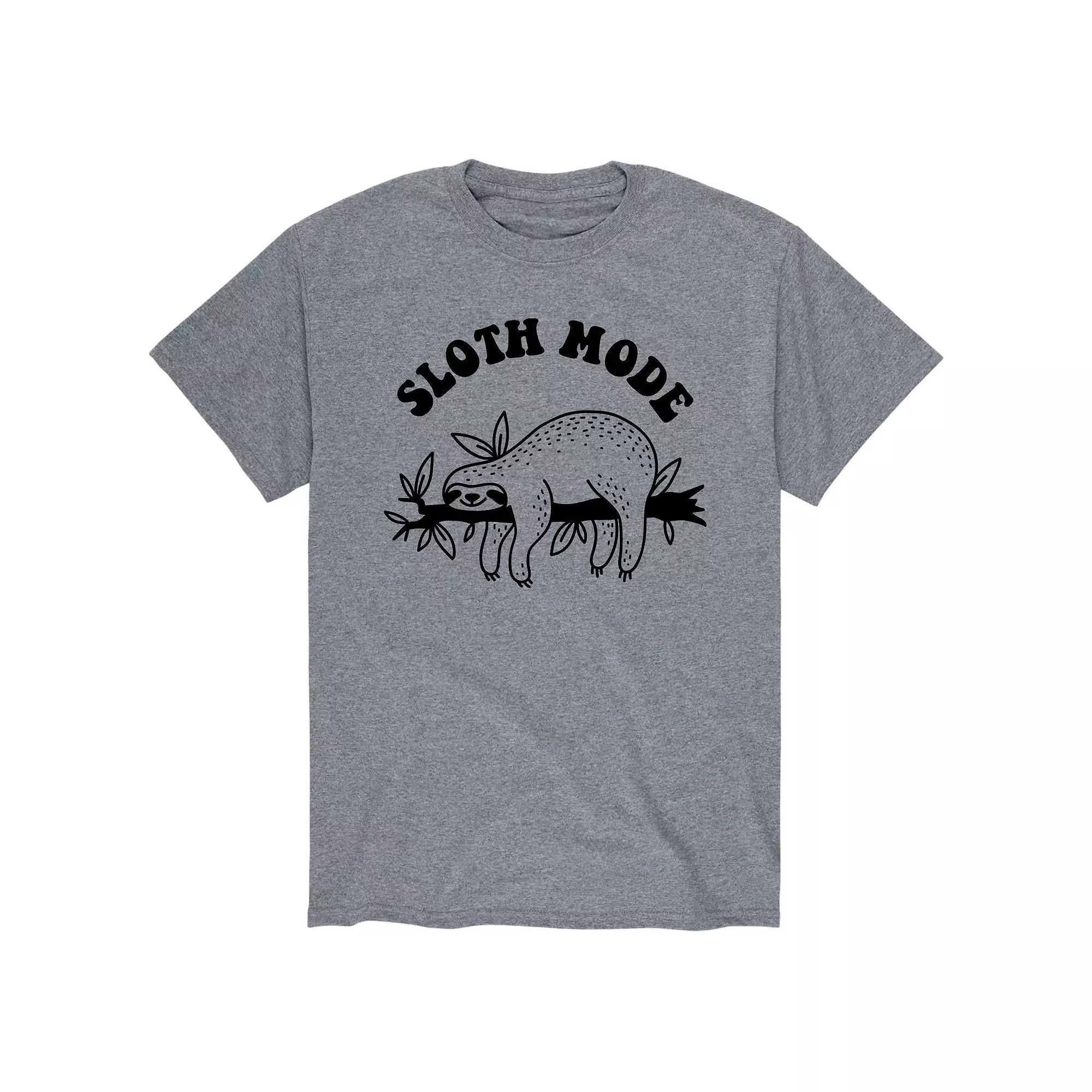 Men's Sloth Mode Tee, Size: Large, Gray Product Image