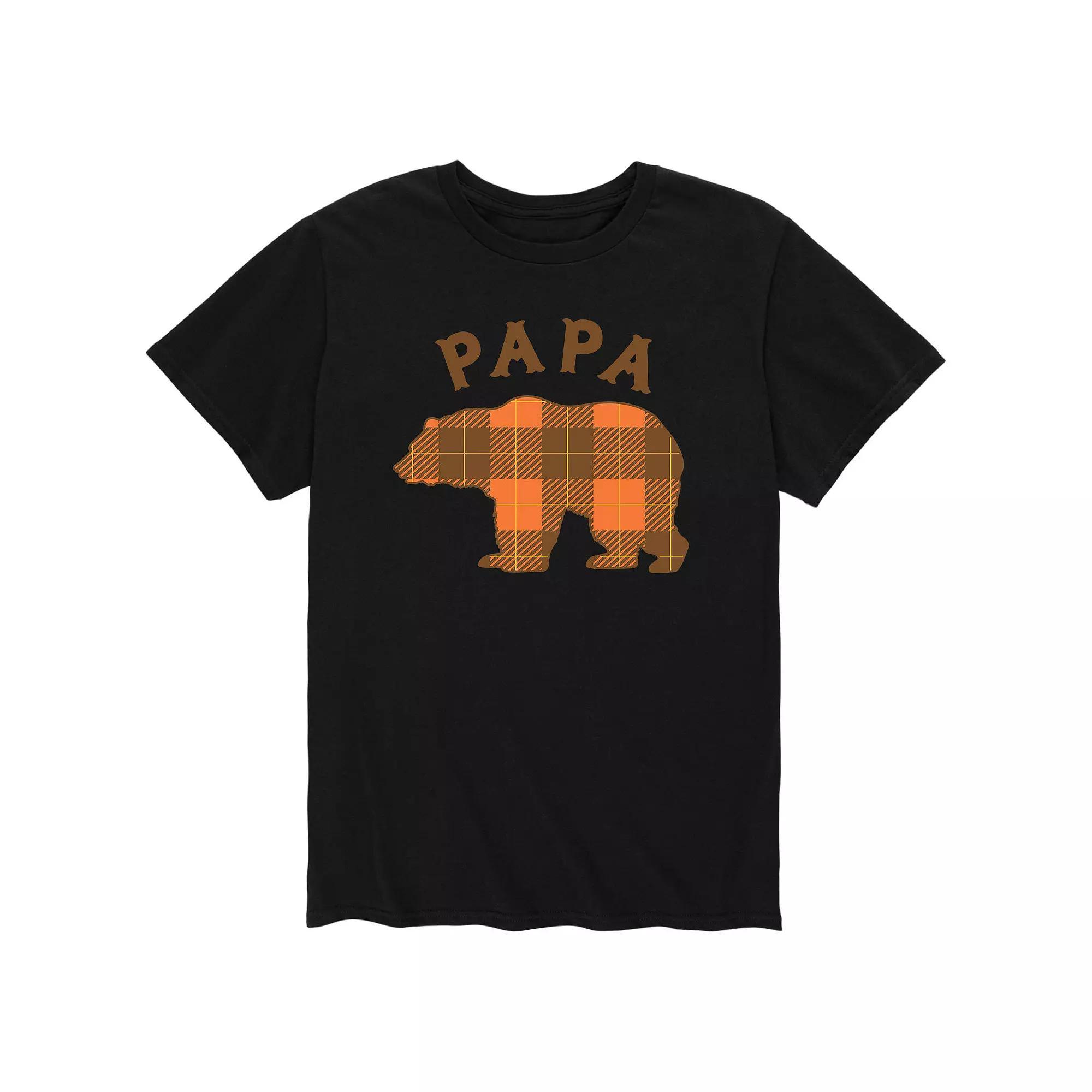 Mens Fall Bear Papa Tee Product Image