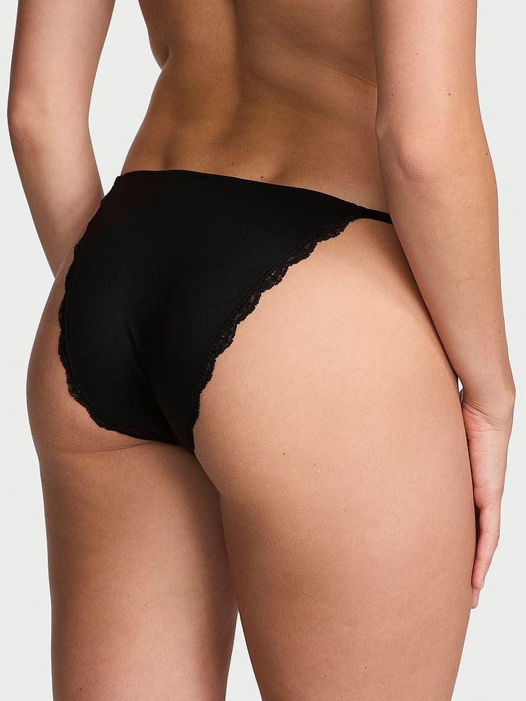 Lace-Trim Adjustable String Bikini Panty Product Image