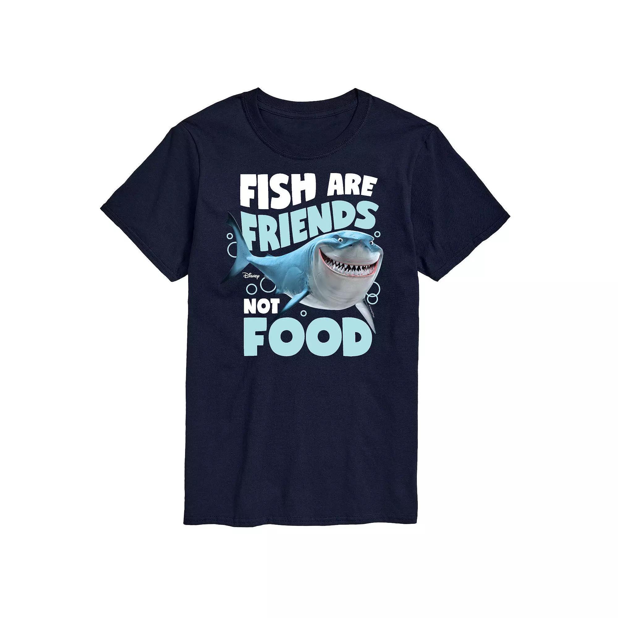 Disney / Pixar's Finding Nemo Big & Tall Fish Are Friends Graphic, Men's, Size: Large Tall, Blue Product Image