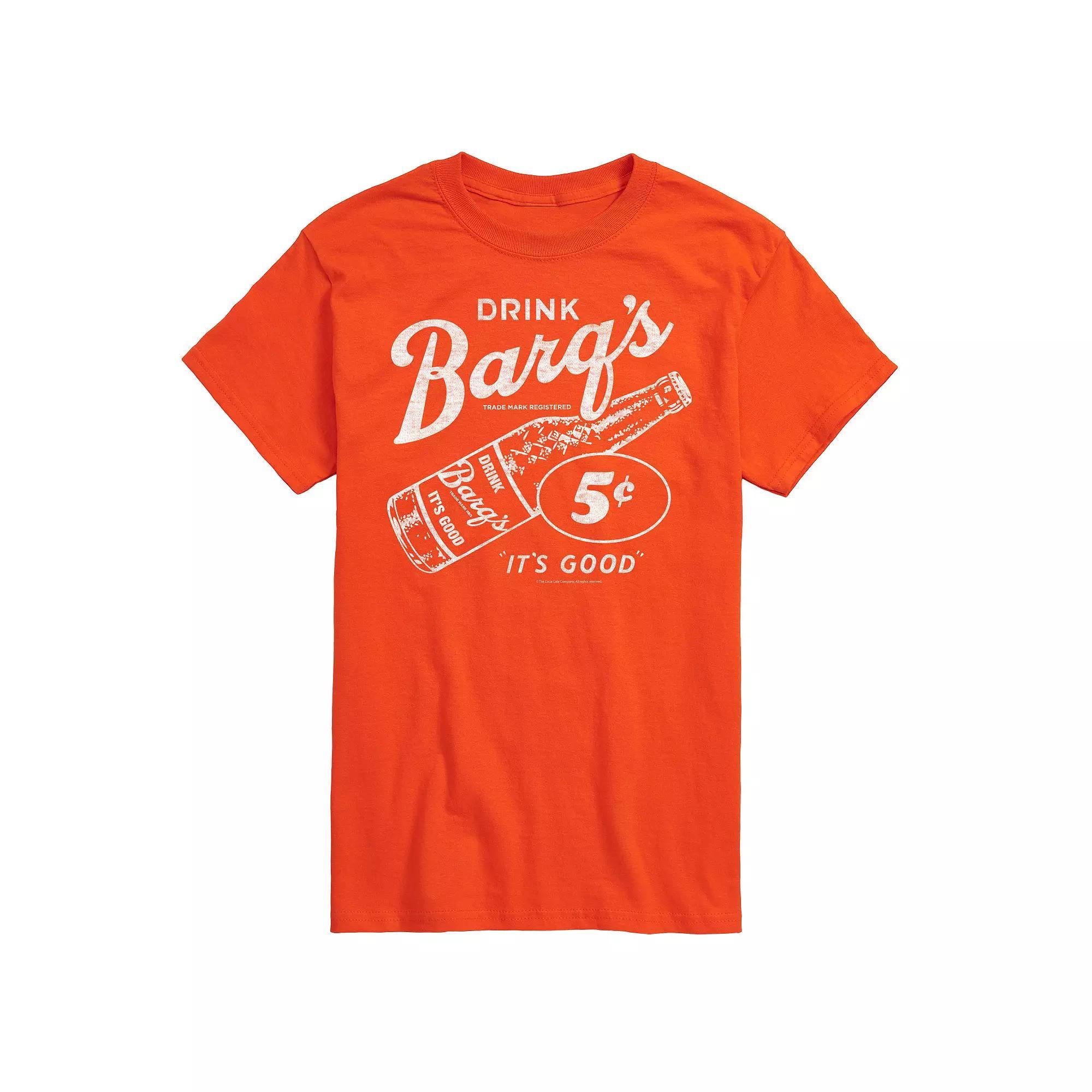 Mens Barqs Vintage Logo Graphic Tee Grey Green Product Image