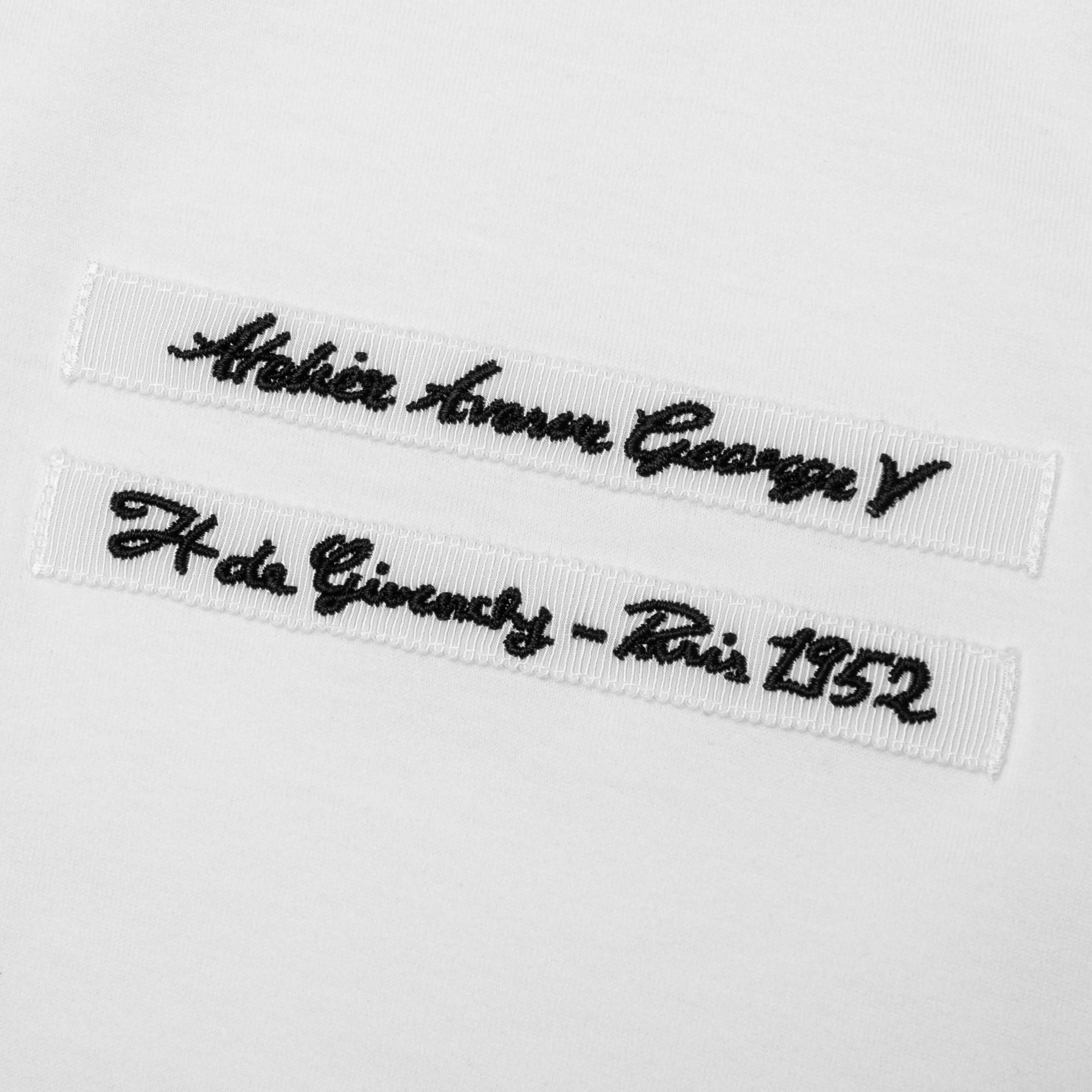 Gros Grain in Cotton T-Shirt - White Male Product Image