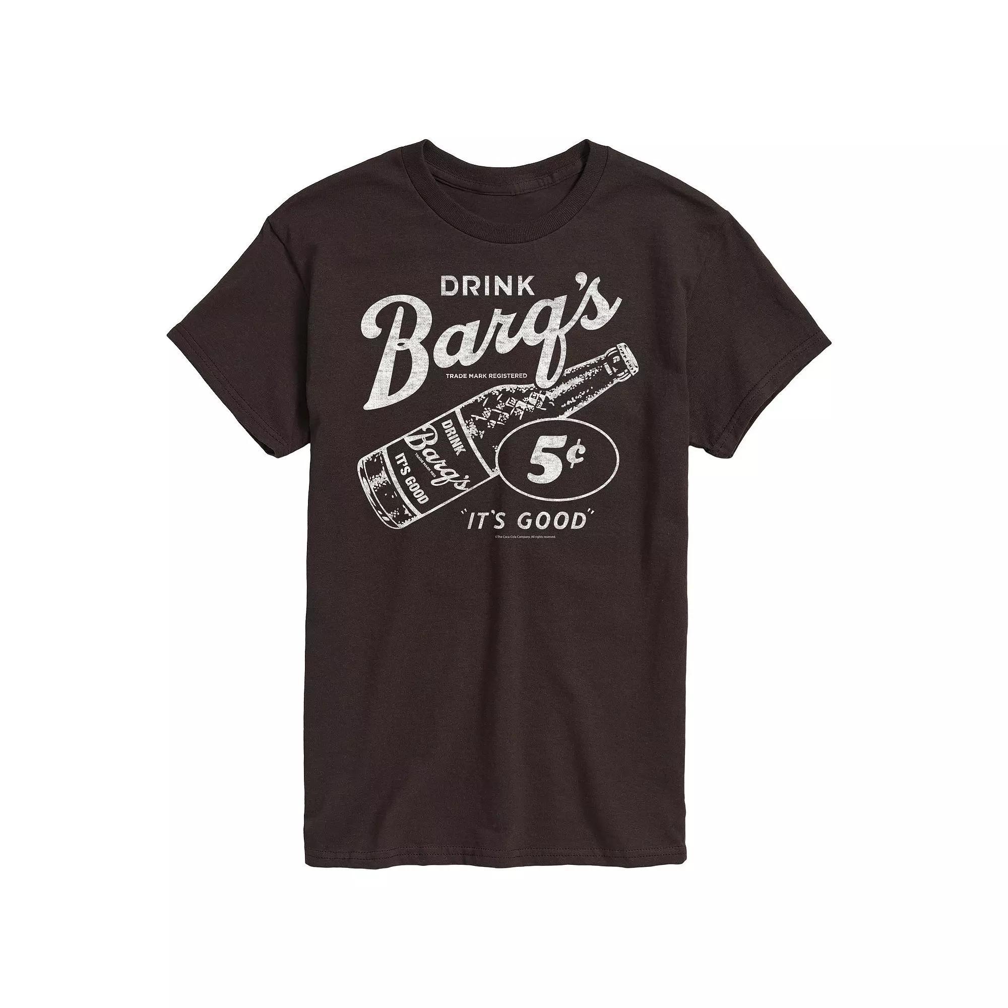 Mens Barqs Vintage Logo Graphic Tee Grey Green Product Image