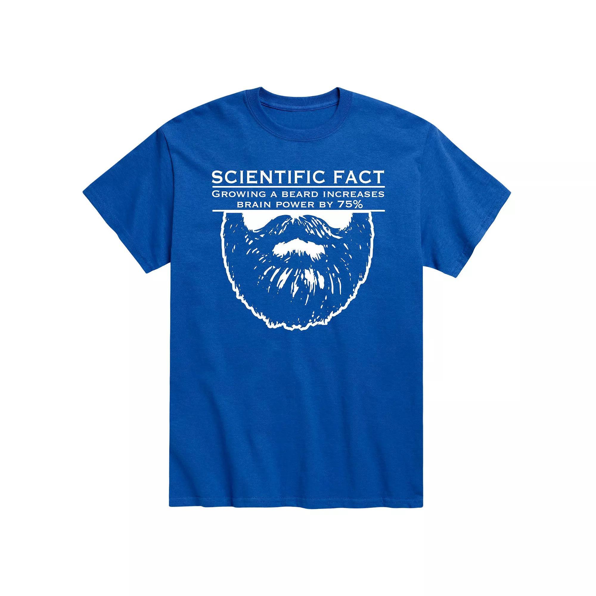 Mens Scientific Fact Growing Beard Tee Product Image