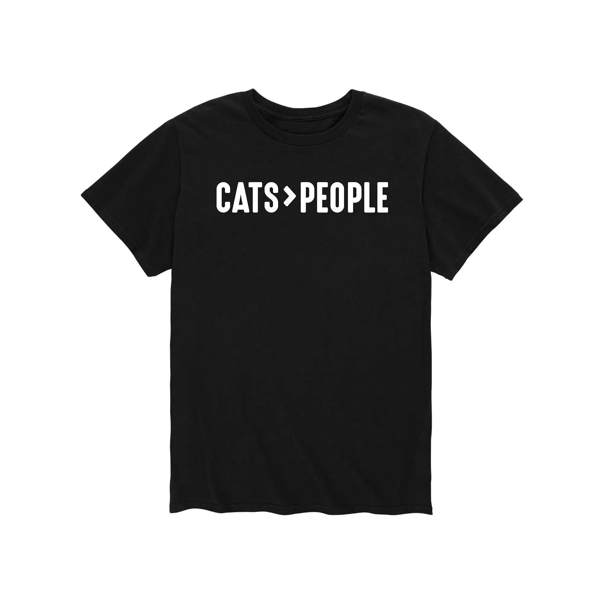 Mens Cats Greater Than People Tee Product Image