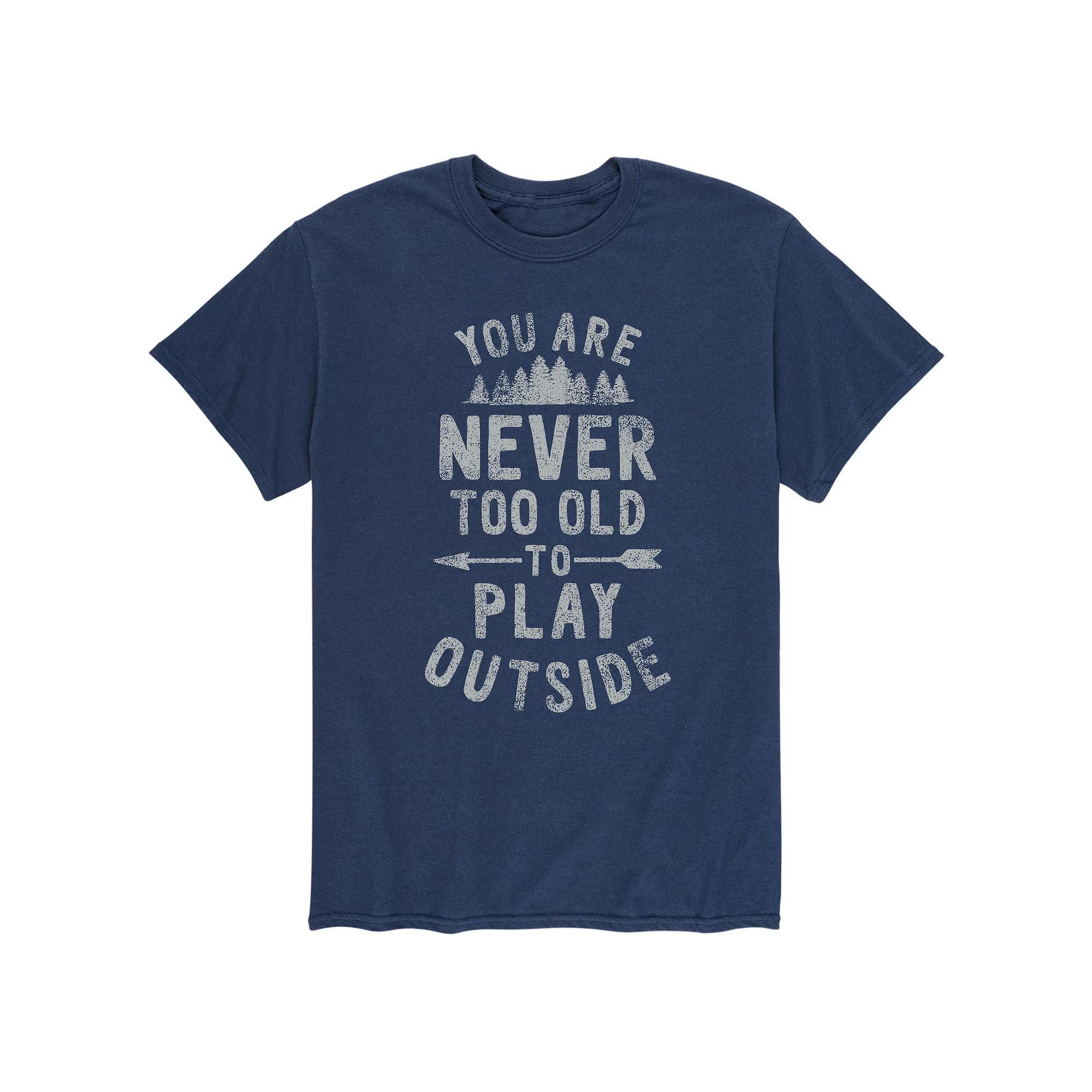 Men's You Are Never Too Old Tee, Size: Large, Blue Product Image