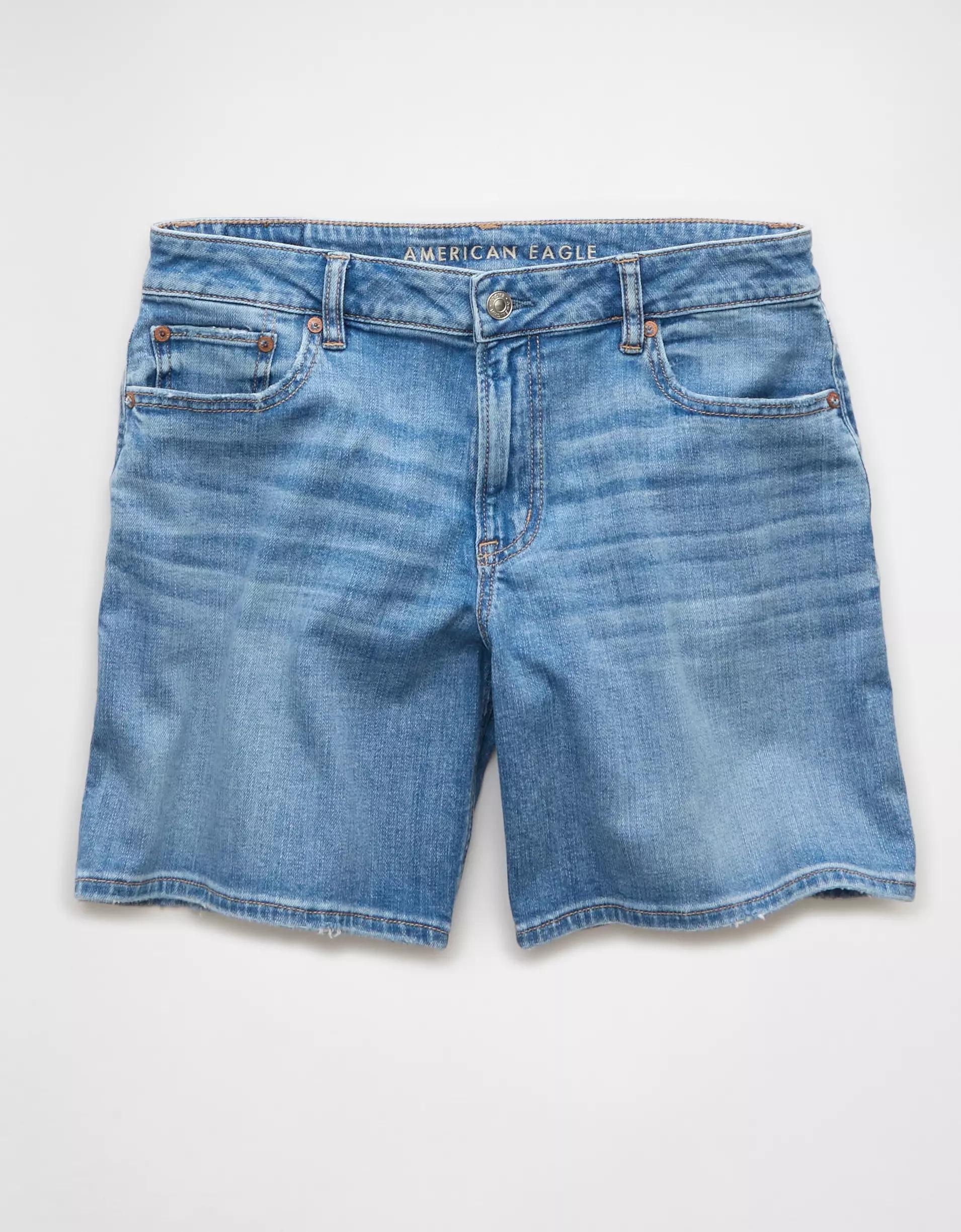 AE 8" Dreamy Drape Stretch Low-Rise Baggy Jort Product Image