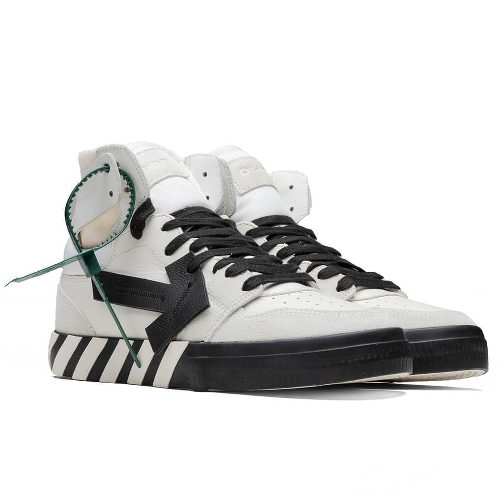 High Top Vulcanized Leather - White/black Male Product Image