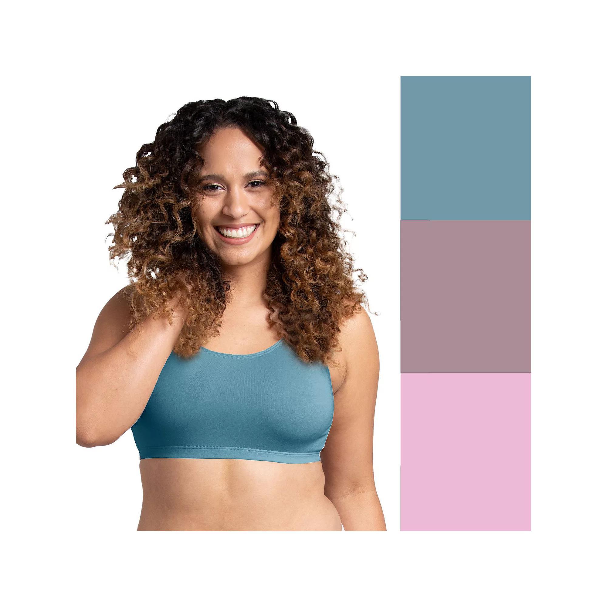 Women's Fruit of the Loom® 360 Stretch Bra 3-pack 3DSCSSB, Size: Small, High Society Product Image