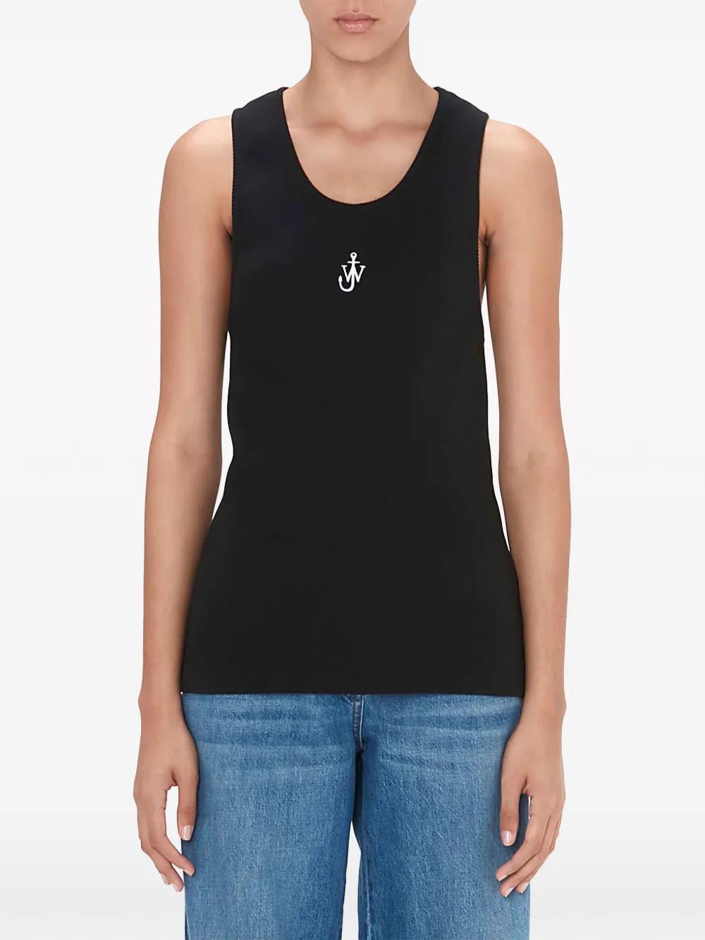 JW ANDERSON Anchor Tops In Black Product Image