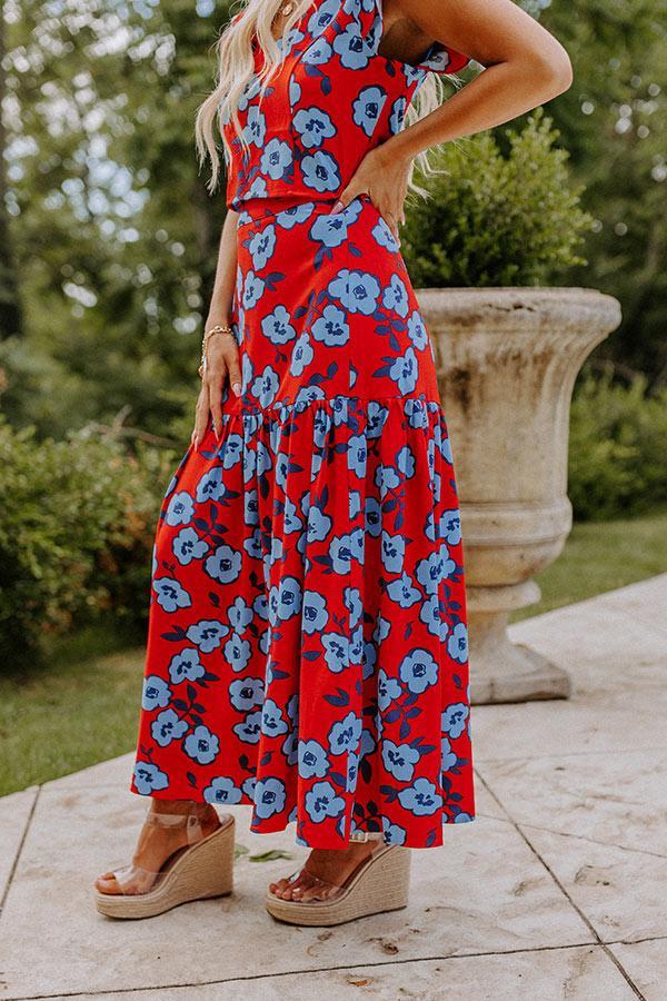 Touch My Soul Floral Maxi Skirt Product Image