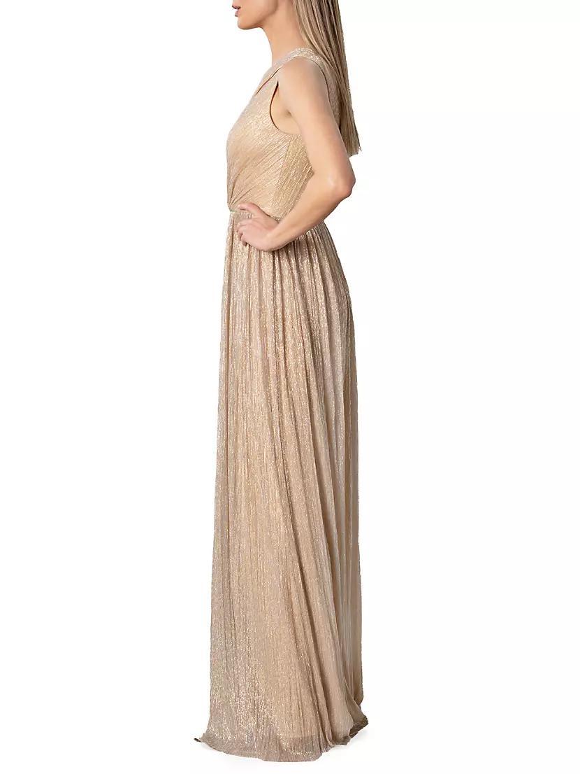 Kienna Lamé One-Shoulder Gown Product Image