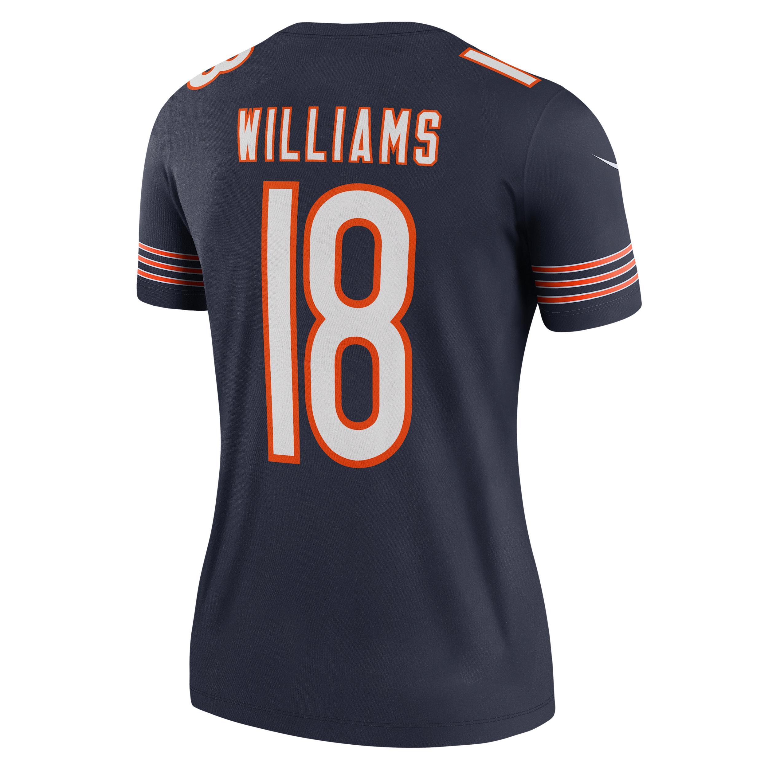 Women's Nike Caleb Williams  Navy Chicago Bears Legend Player Performance Top, Size: XL, Blue Product Image
