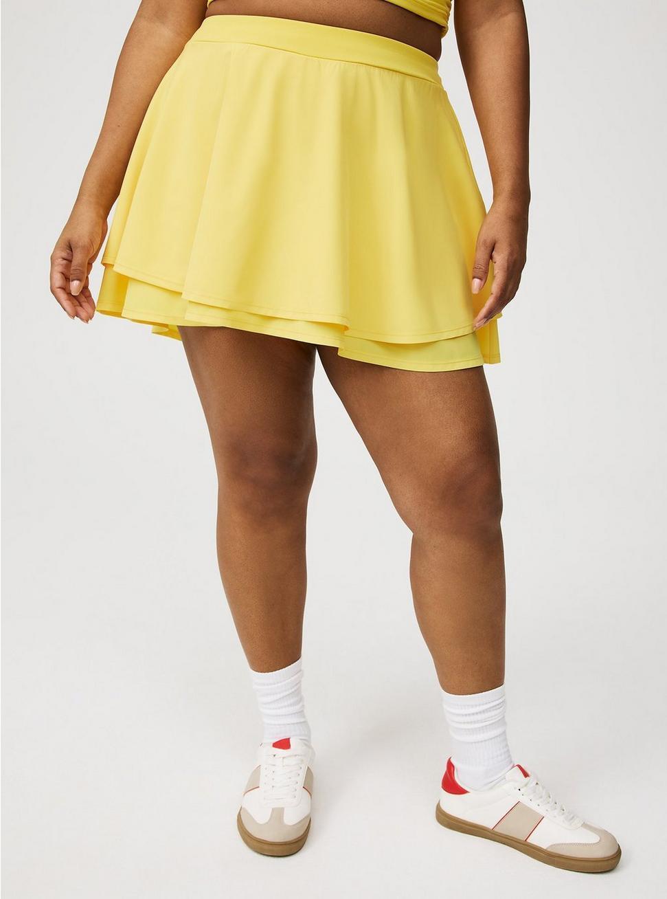 Stretch Woven Skirt With Bike Short Product Image