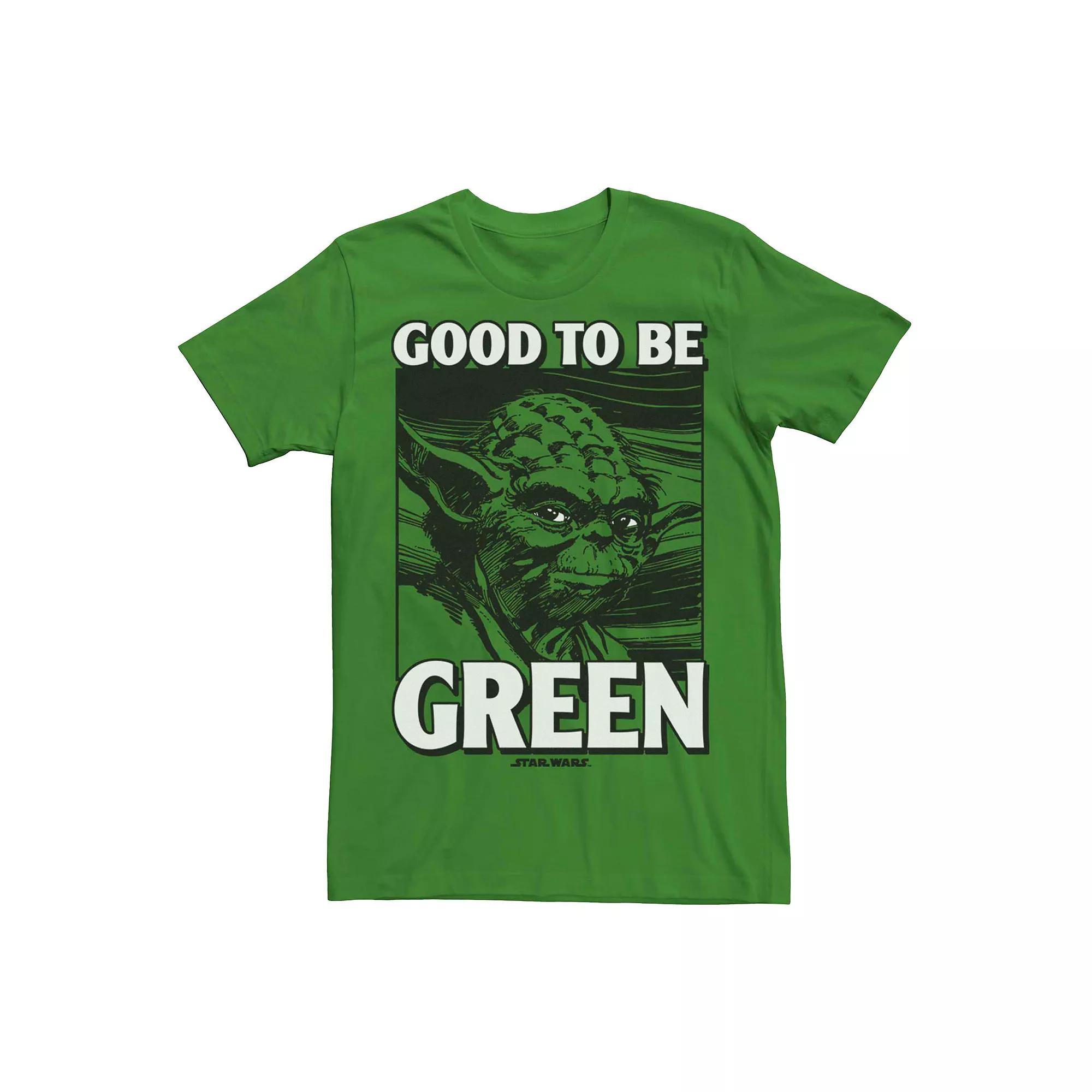 Mens Star Wars Yoda Good To Be Green Graphic Tee Product Image