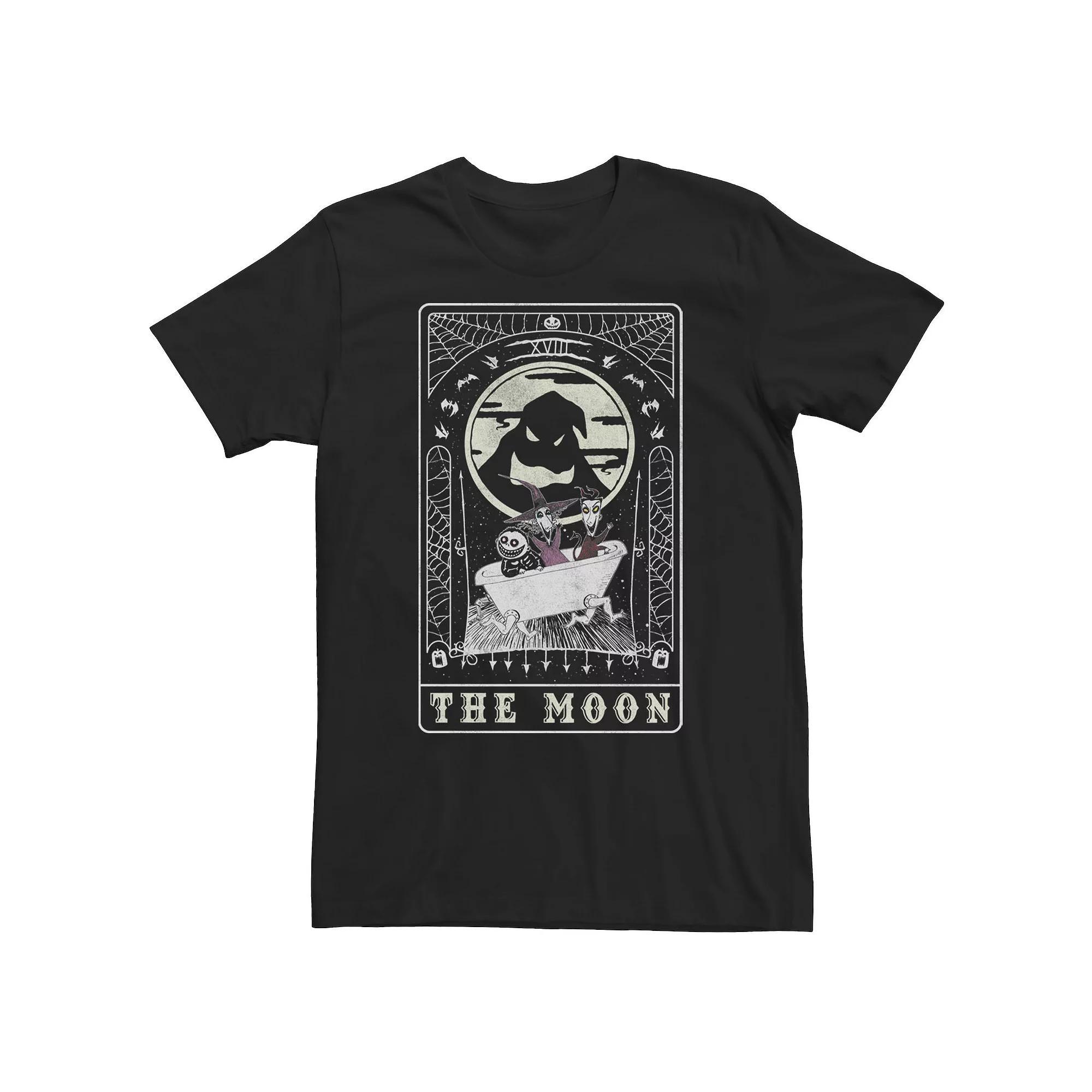Big & Tall Disney The Nightmare Before Christmas The Moon Card Tee, Men's, Size: 4XL, Black Product Image