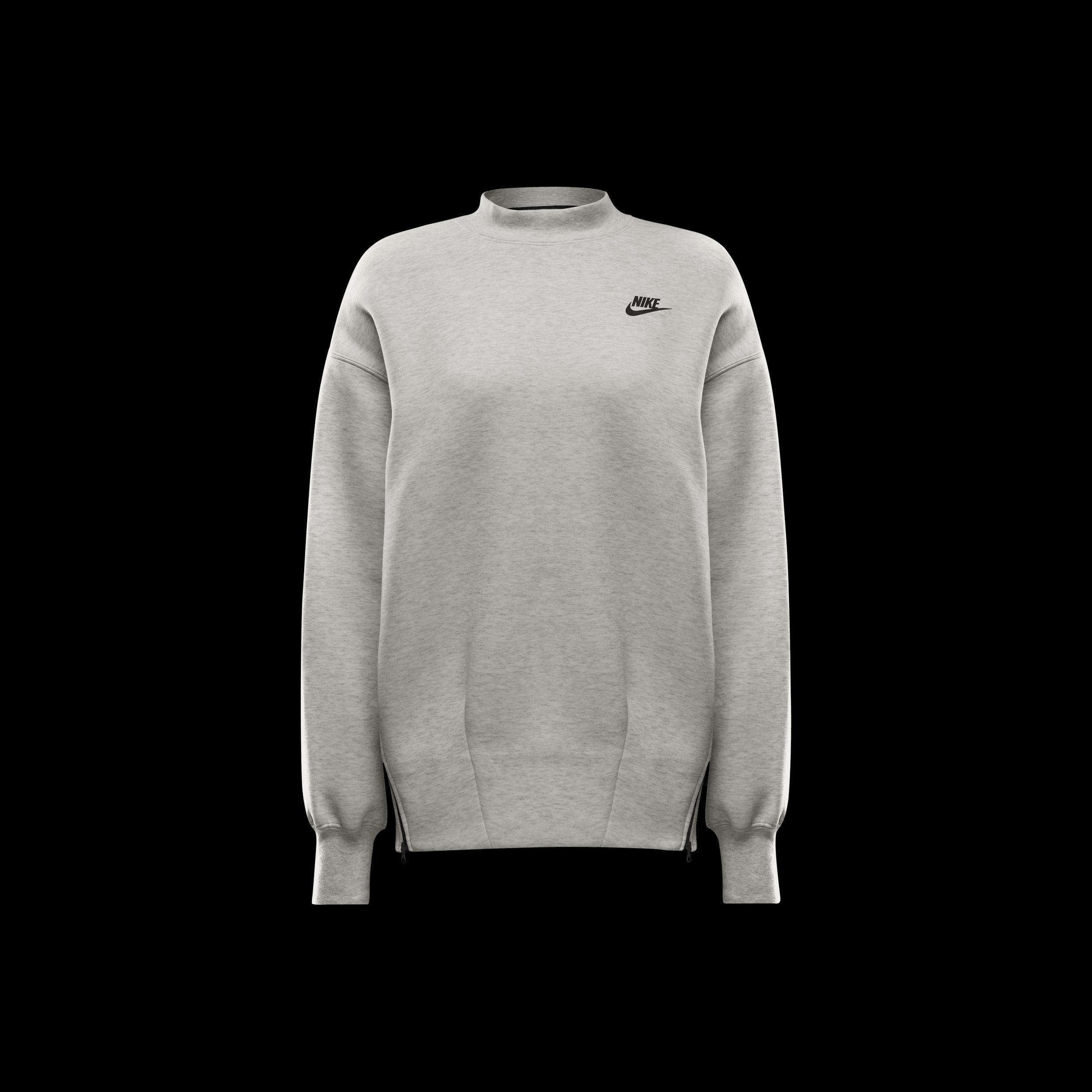 Women's Nike Sportswear Tech Fleece Oversized Crew-Neck Sweatshirt Product Image