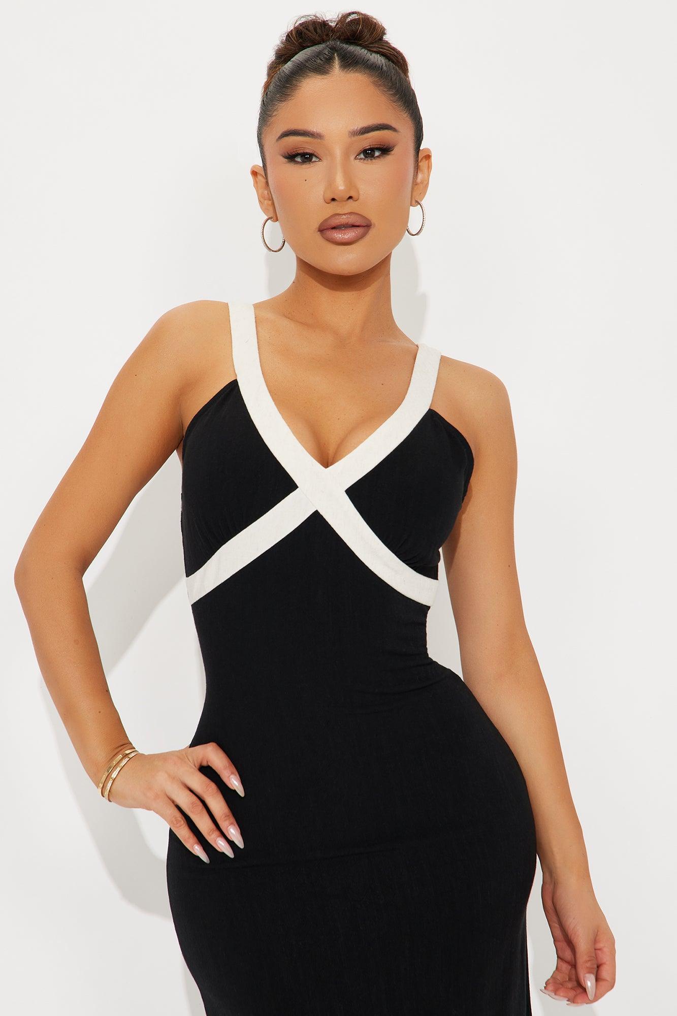 Eva Linen Midi Dress - Black Product Image