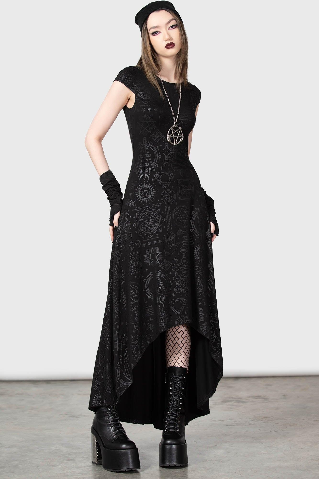 Deadly Dana Maxi Dress / Black / 95% Rayon, 5% Elastane Product Image
