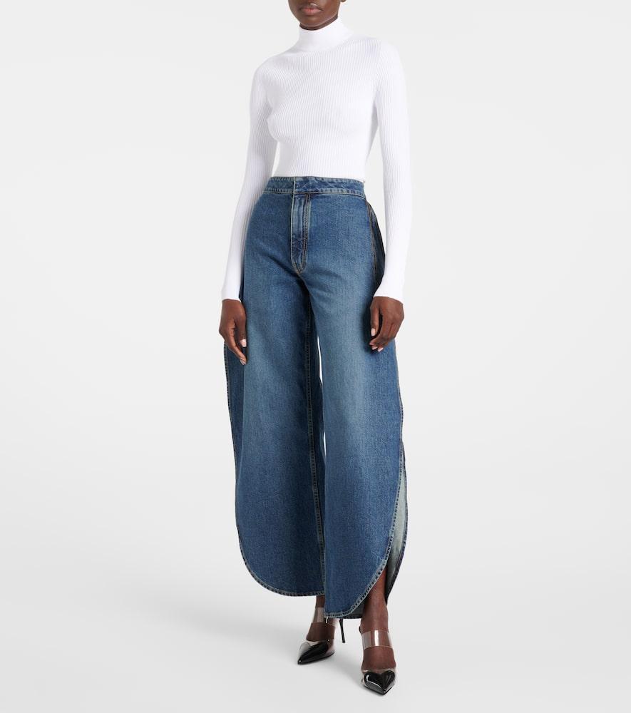 ALAÏA Jersey Body In Weiss Product Image