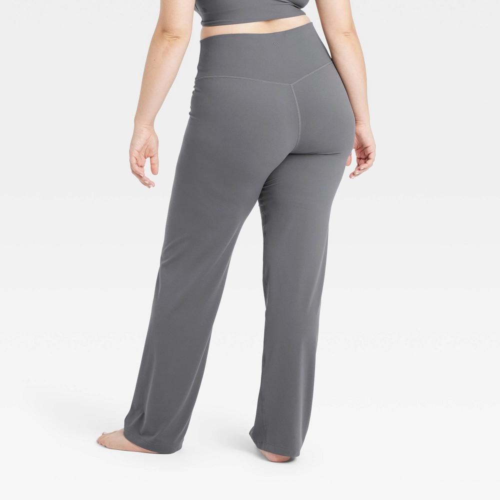 Womens Everyday Soft High-Rise Straight Leg Pants - All In Motion Dark XS: Moisture Wicking, Quick Dry, UPF 50+ Product Image