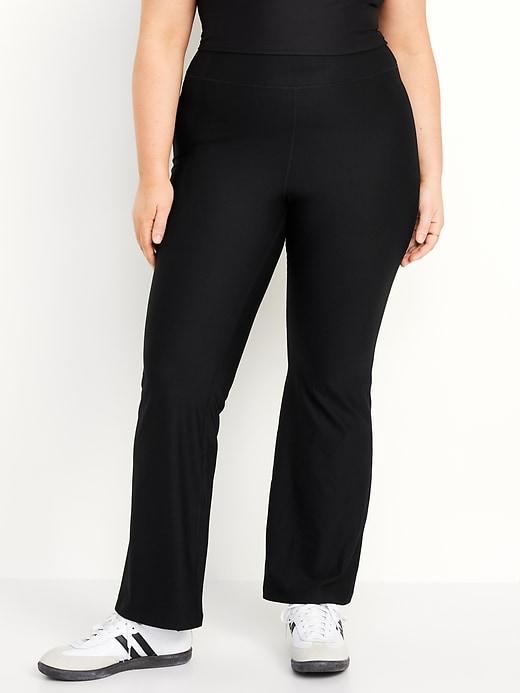 Extra High-Waisted PowerSoft Rib Flare Leggings Product Image