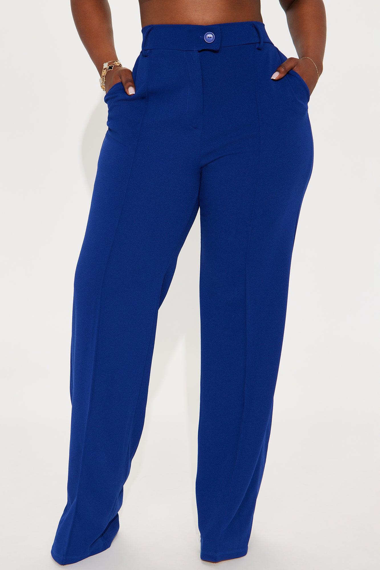 Tall Heidi Wide Leg Trouser Pant - Royal Product Image