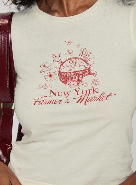 NYC Farmers Market Tee White Product Image