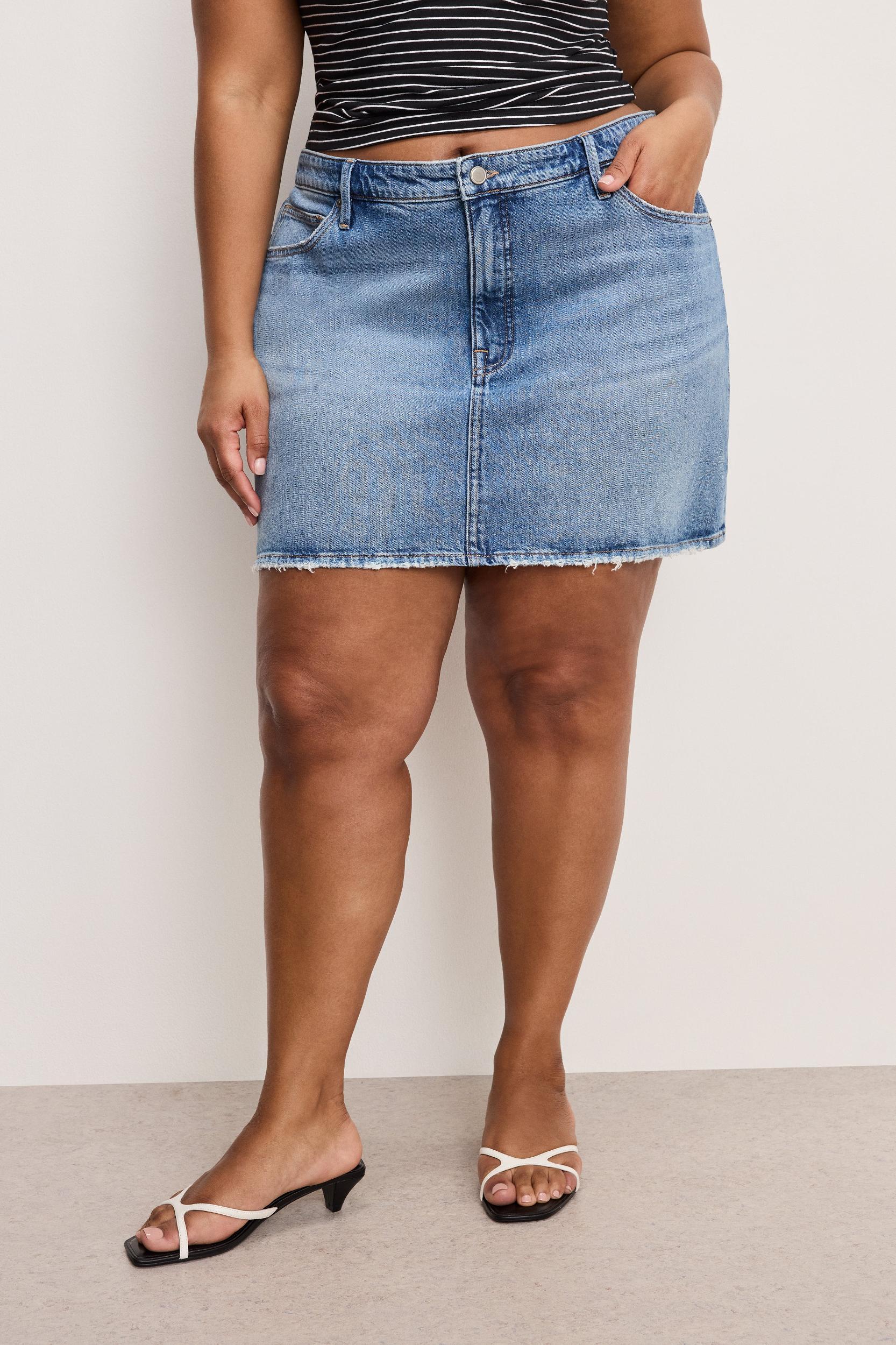 GOOD 90S MINI SKIRT | INDIGO819 Product Image
