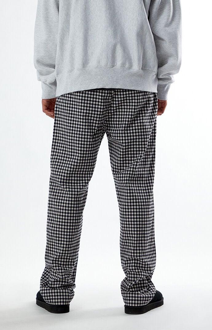 Black Plaid Pajama Pants Product Image