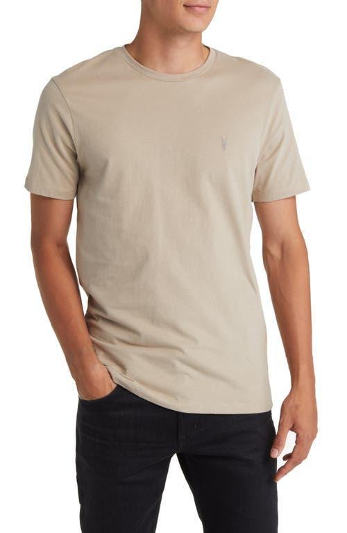 AllSaints Brace Short Sleeve Crew (Smokey Grey) Men's Clothing Product Image