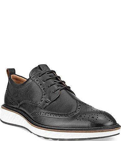 ECCO ST1 Hybrid Brogue Tie (Cocoa ) Men's Shoes Product Image